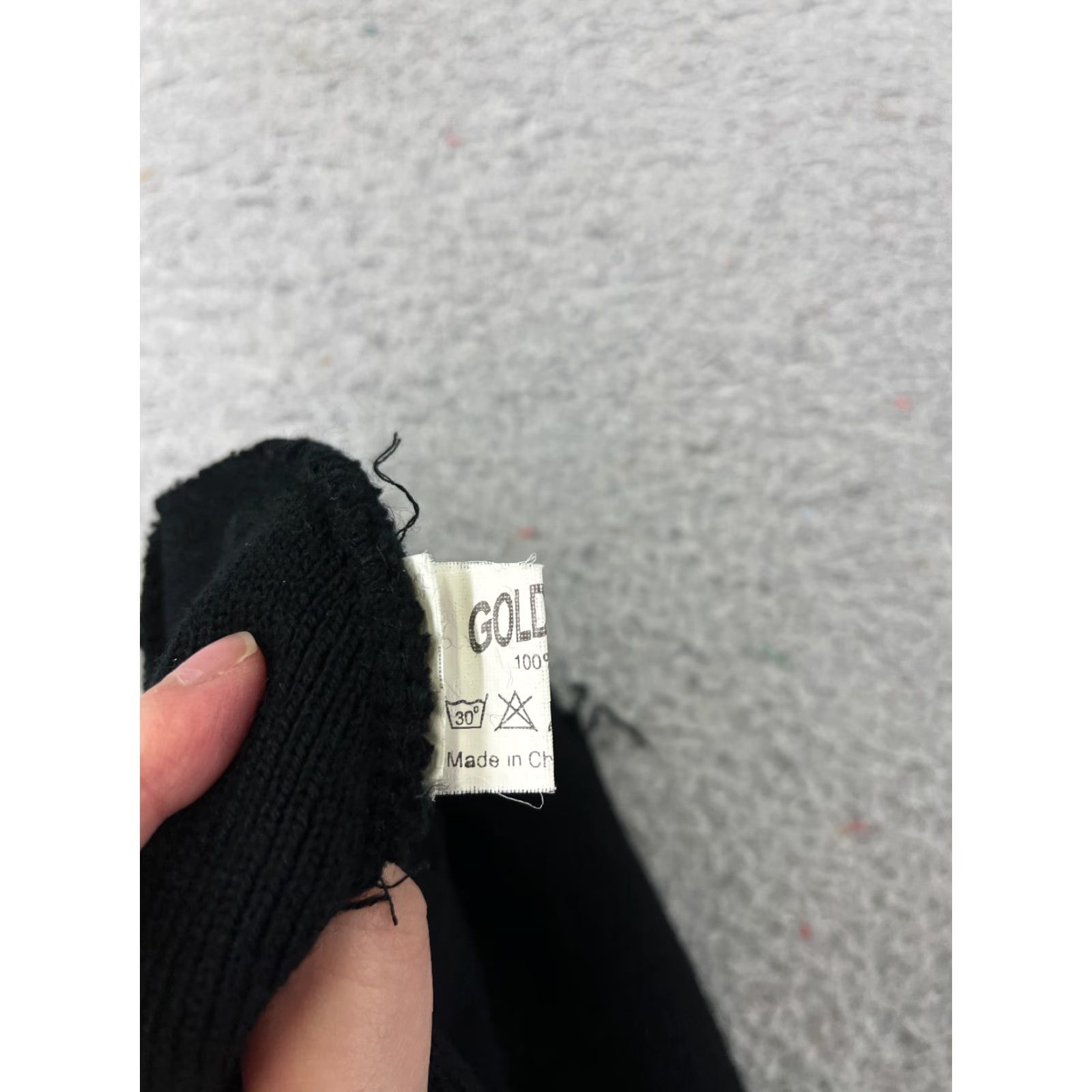 Vintage Gold Medal Ski Beanie Adult One Size Black Knit 100% Acrylic Mens Size ONE SIZE - 6 Thumbnail