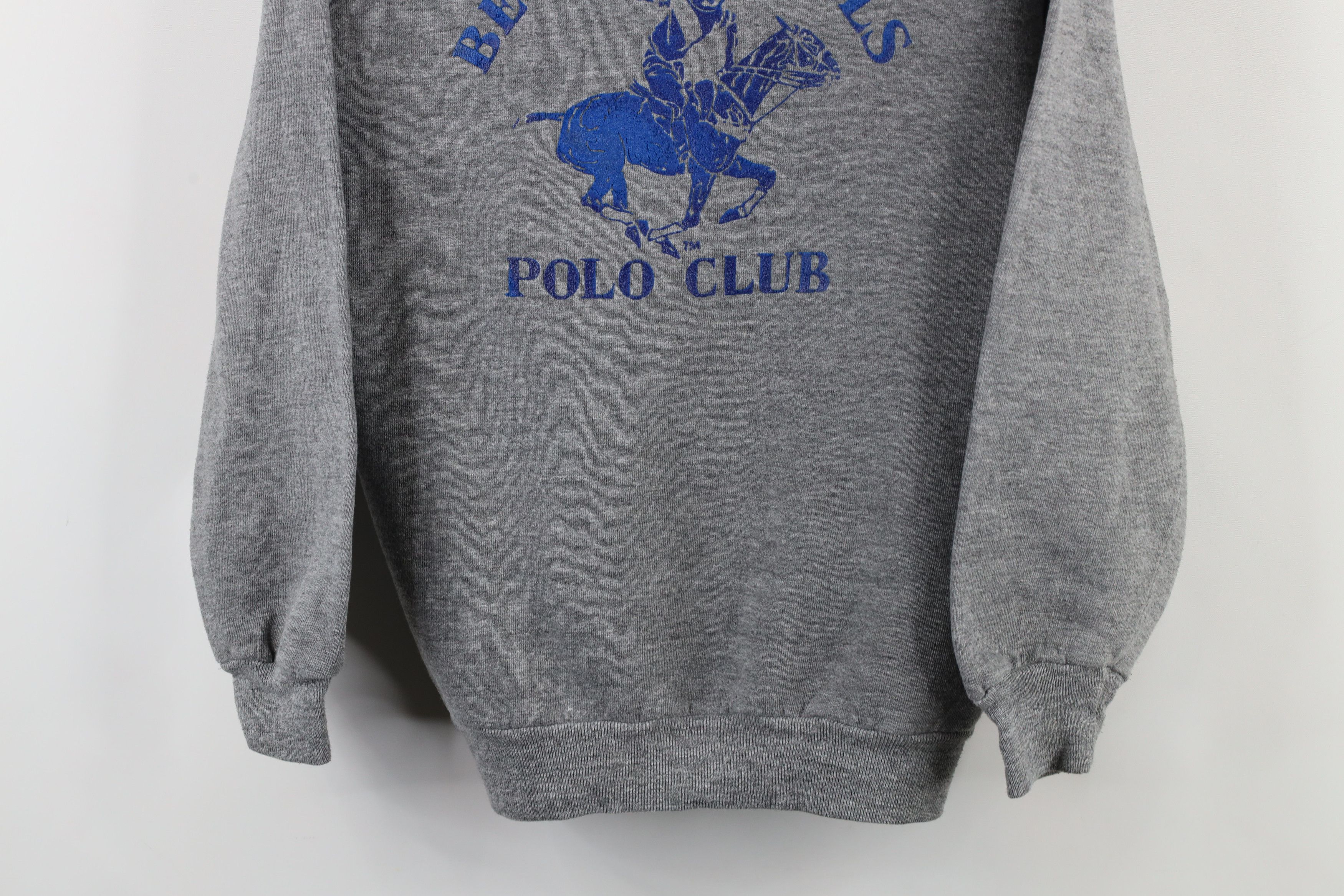 Russell Athletic × Vintage Vintage 80s Russell Athletic Club Triblend Sweatshirt USA Size L / US 10 / IT 46 - 3 Thumbnail