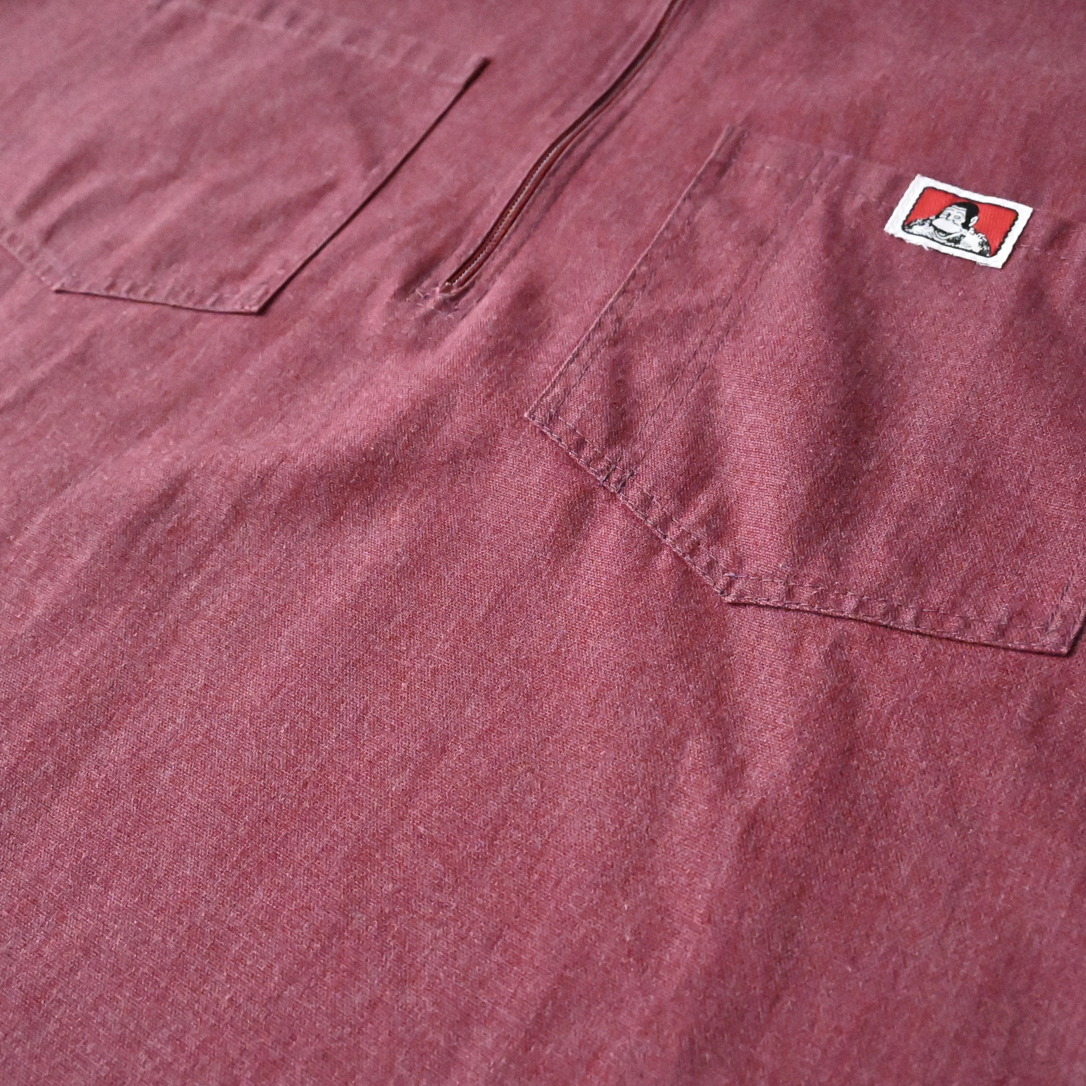 Ben Davis VTG 90s Ben Davis Halfzip Pullover Shirt Bordeux XXL Size US XXL / EU 58 / 5 - 6 Thumbnail