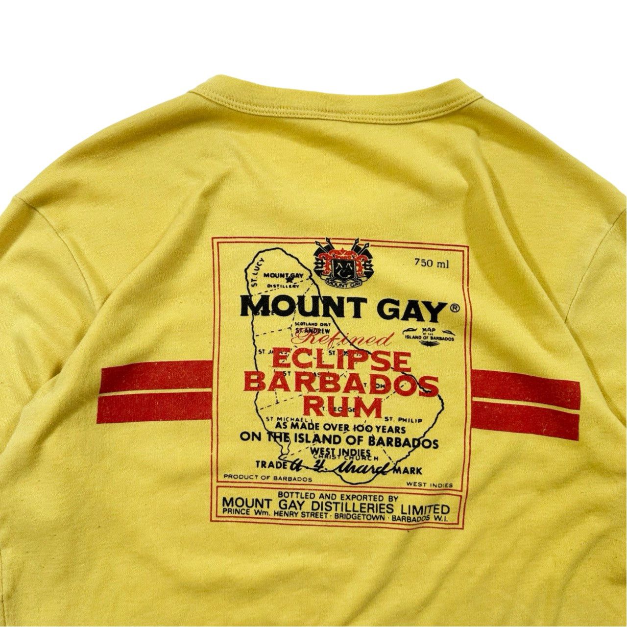 Vintage Vintage 90s Mount Gay Eclipse Barbados Rum Graphic T Shirt Size US S / EU 44-46 / 1 - 5 Thumbnail