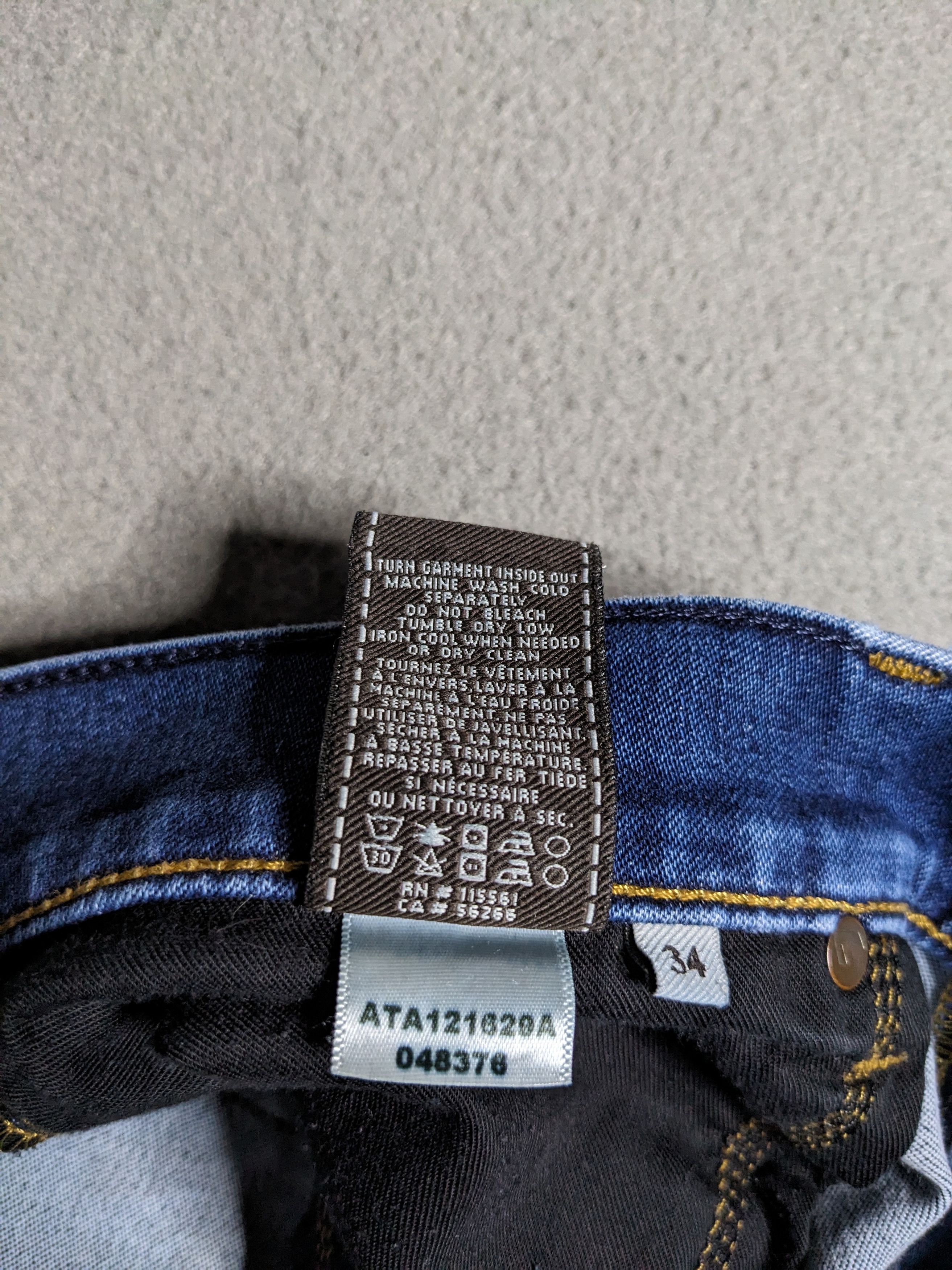 7 For All Mankind 7 For All Mankind Straight Luxe Performance Jeans 35x33 Size US 35 - 16 Thumbnail