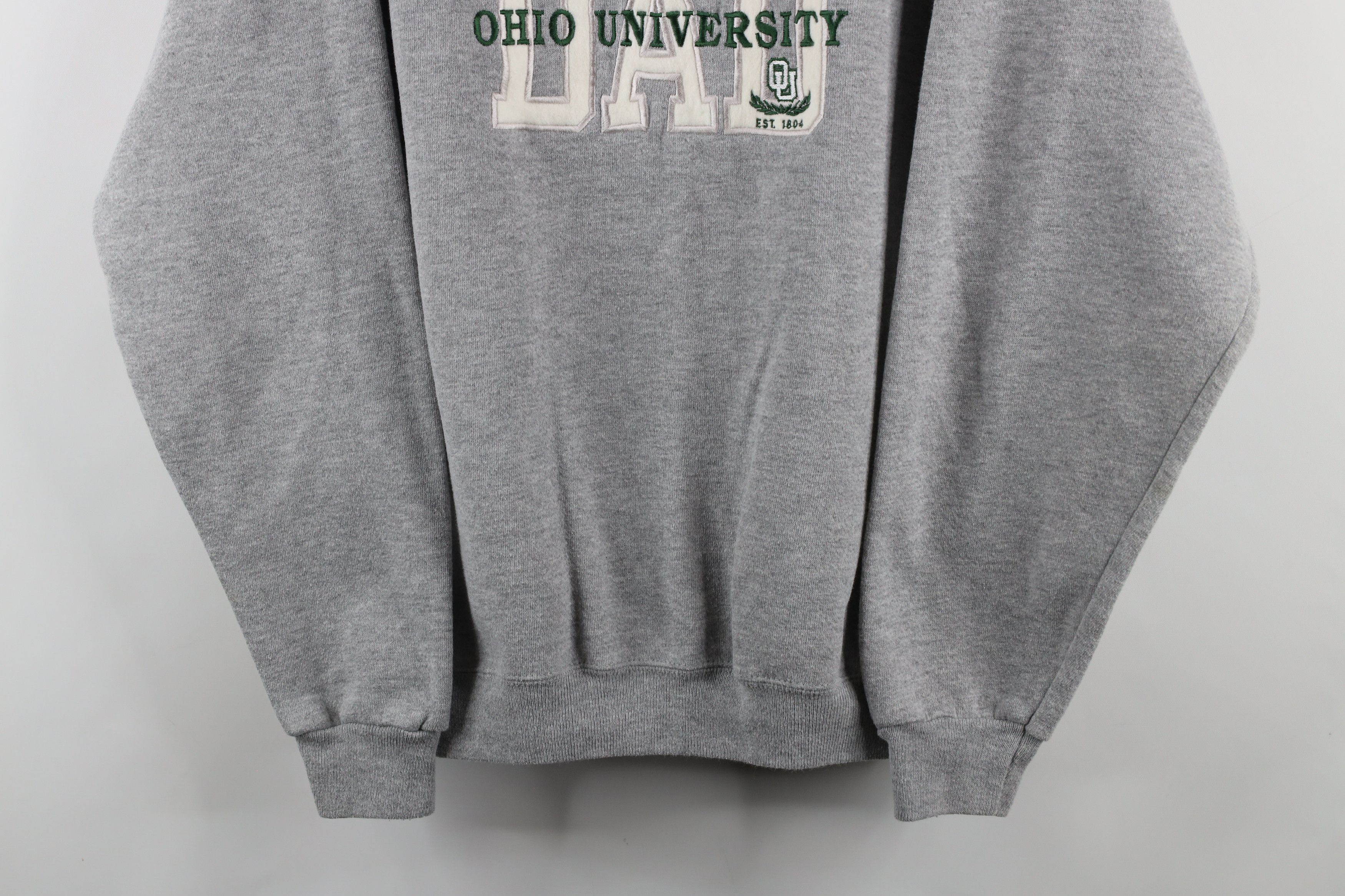 Vintage Vintage 90s Ohio University Dad Crewneck Sweatshirt Gray USA Size US XL / EU 56 / 4 - 3 Thumbnail
