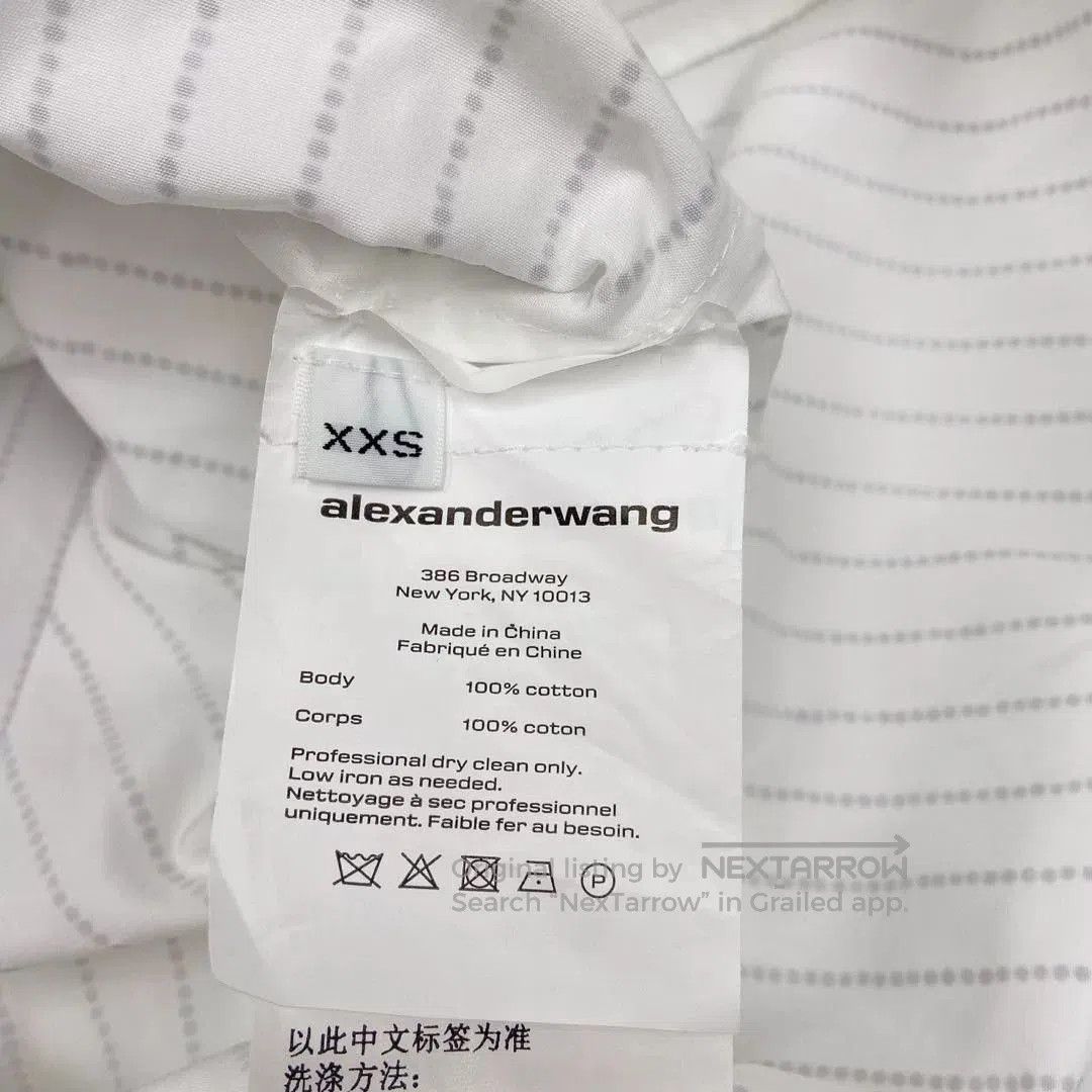 Alexander Wang Alexander Wang White Crystal Shirt. Size US XXS / EU 40 - 5 Thumbnail