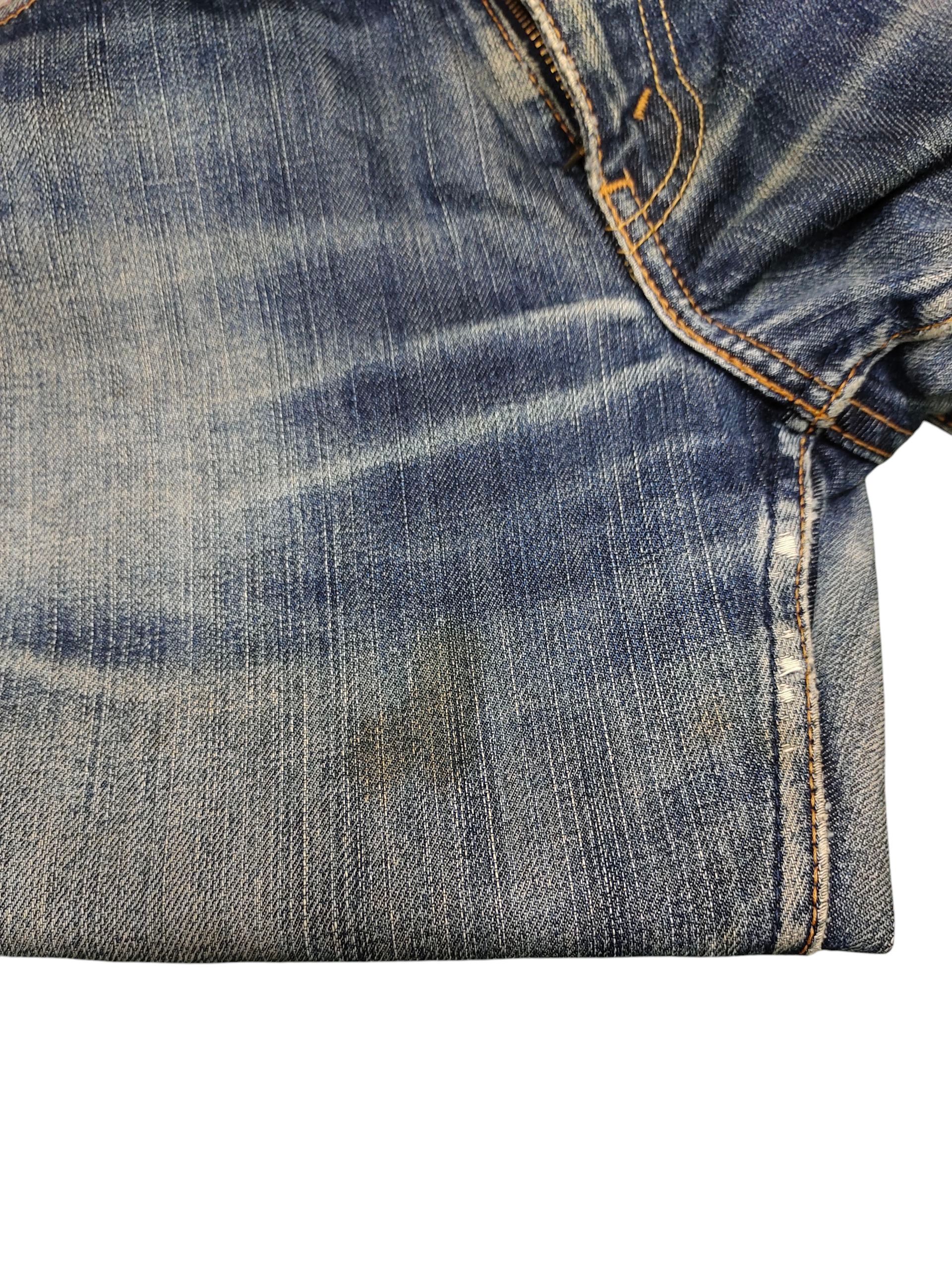 Levi's Vintage Clothing Vintage 2000s Levis 703 Clawmark Distress Faded Denim Jeans Size US 30 / EU 46 - 13 Thumbnail