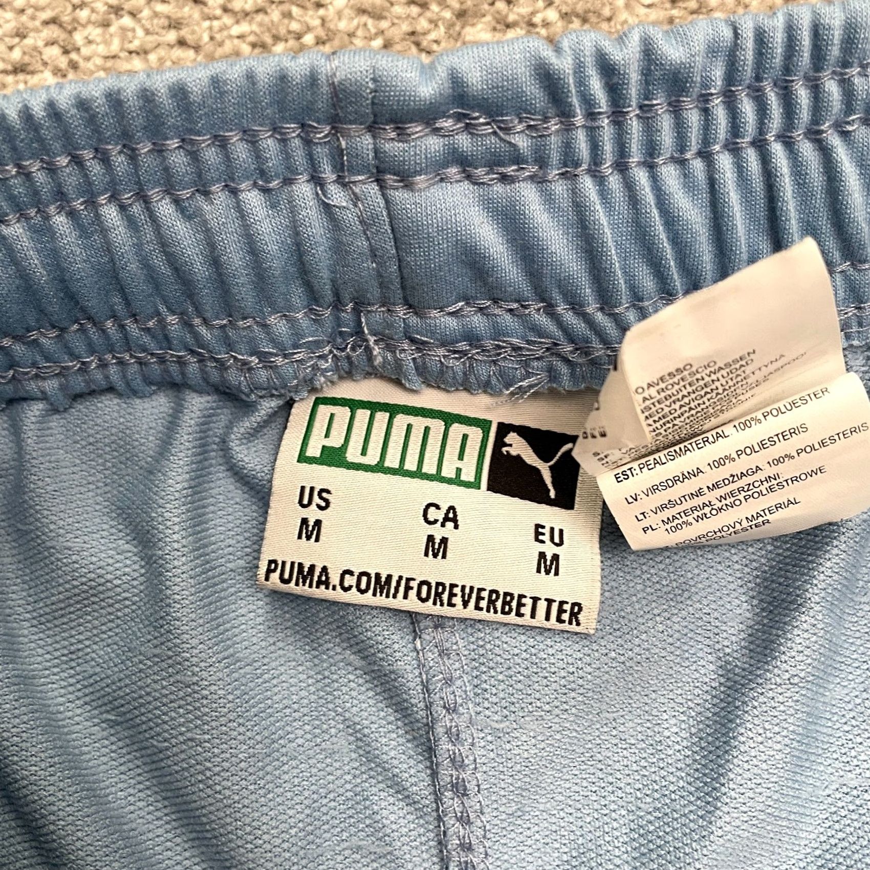 Puma Puma Active Sweat Shorts Mens M Blue Elastic Waist Pockets Athletic New Regular Fit Basketball Outdoor Sports shoes? Size US 31 - 6 Thumbnail