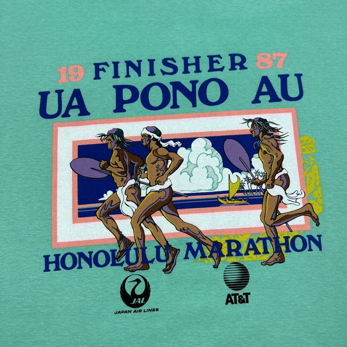 Vintage 1987 Honolulu Marathon Top Size US M / EU 48-50 / 2 - 9 Thumbnail
