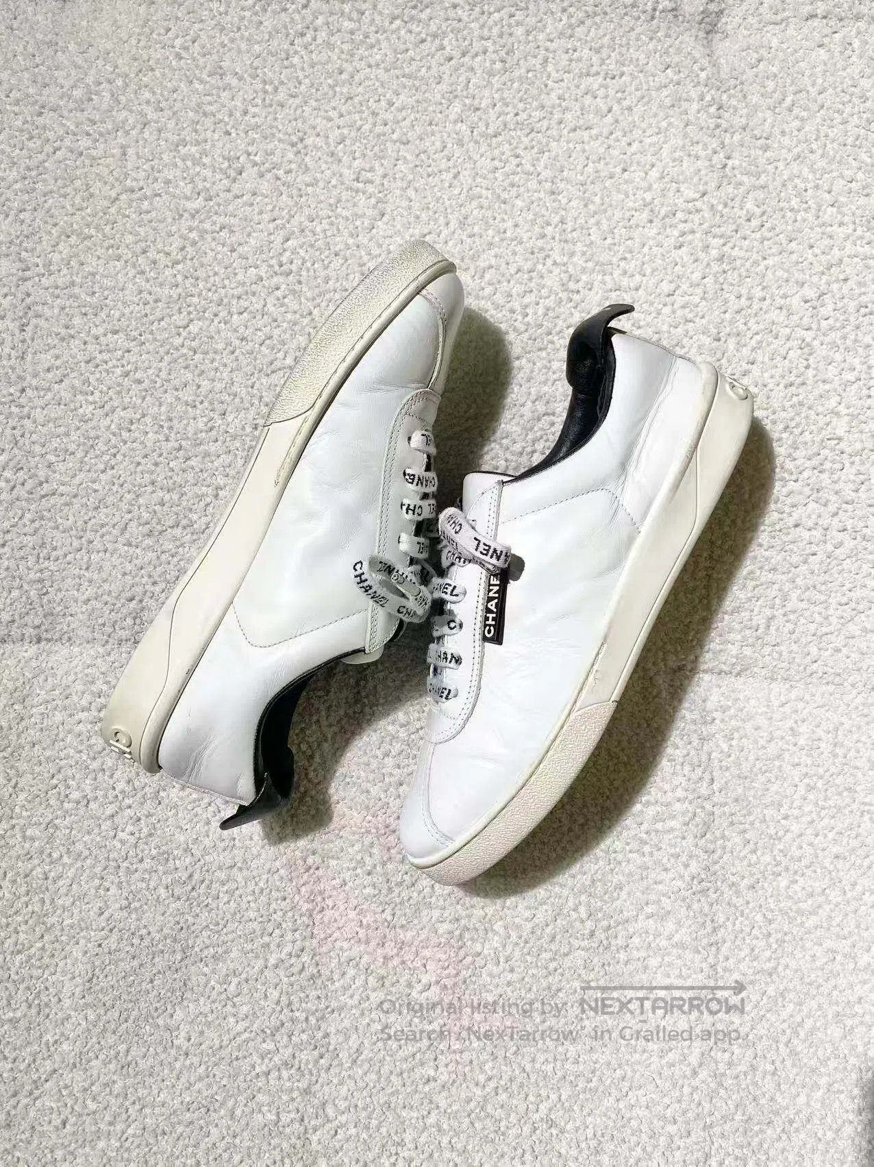 Chanel Chanel Letter logo white sneakers| Size US 6 / IT 36 - 4 Thumbnail