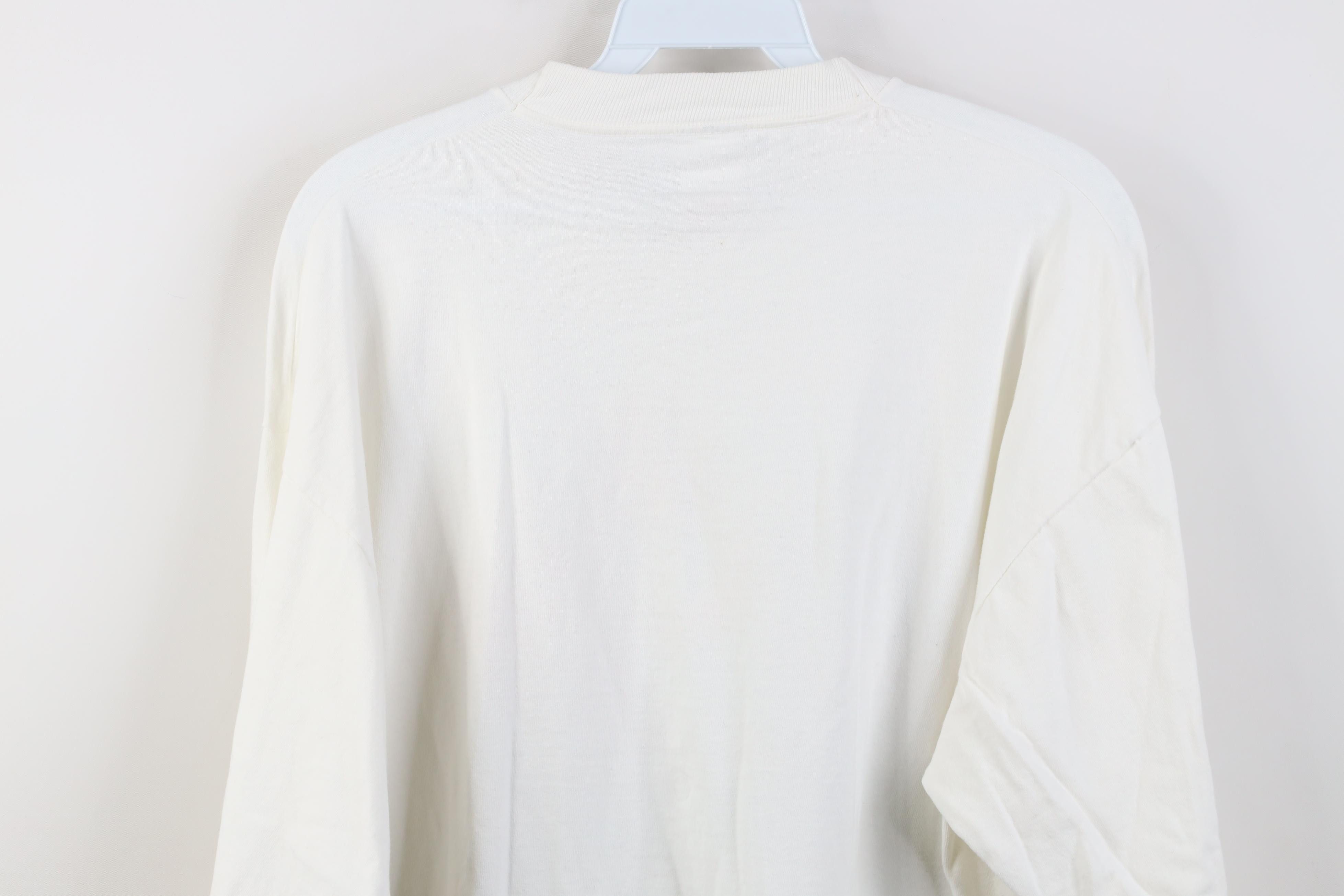 Vintage Vintage 90s Christmas Wreath Peace Sign Long Sleeve T-Shirt Size US XL / EU 56 / 4 - 11 Thumbnail