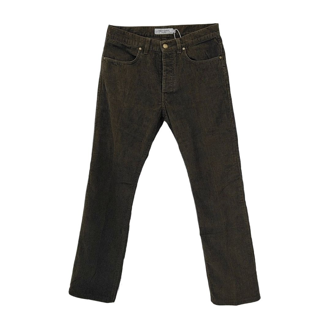 Saint Laurent Paris Saint Laurent Brown Cotton Corduroy Pants Size 28 Size US 28 / EU 44 - 1 Thumbnail