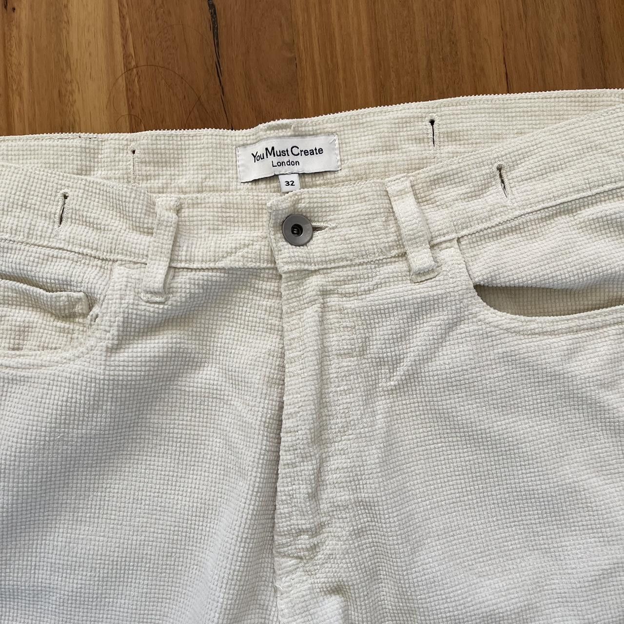 YMC Tearaway Corduroy Trouser - Ecru Size US 32 / EU 48 - 4 Thumbnail