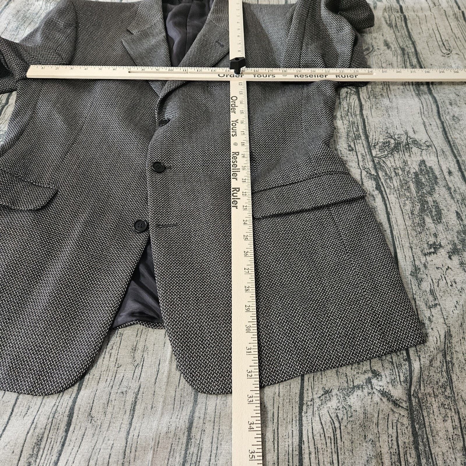 Coppley Ermenegildo Zegna men's Gray Wool Blazer Jacket 42R Coppley Size 42R - 3 Thumbnail