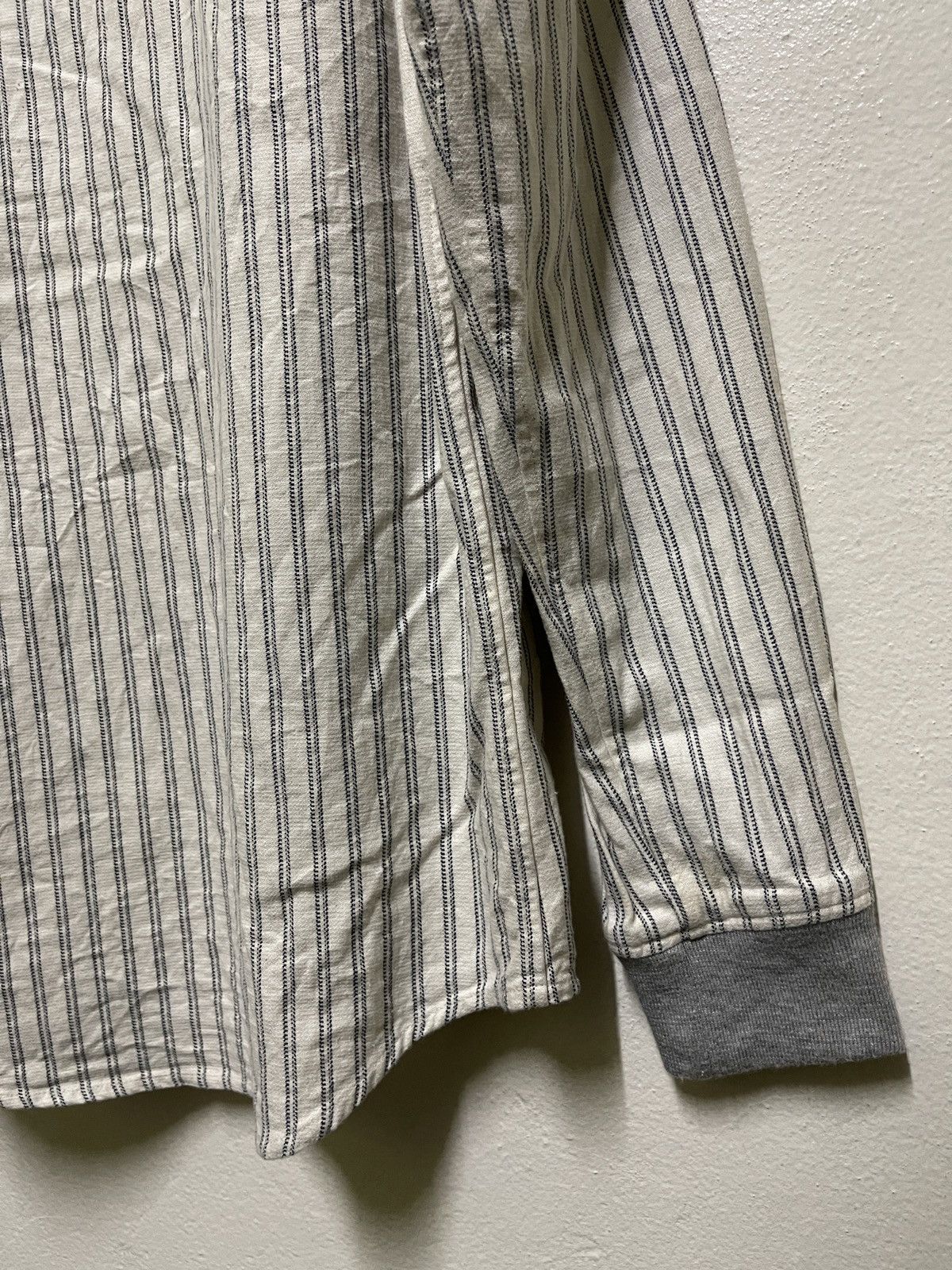 Japanese Brand × STUDIOUS Studious Pocket Shirt Striped Long Sleeve Size US M / EU 48-50 / 2 - 13 Thumbnail