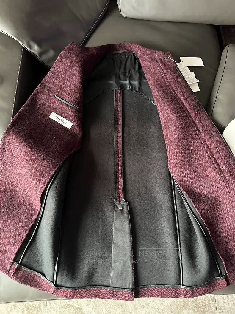 Valentino Valentino Herringbone woolen coat Size S / US 4 / IT 40 - 2 Thumbnail