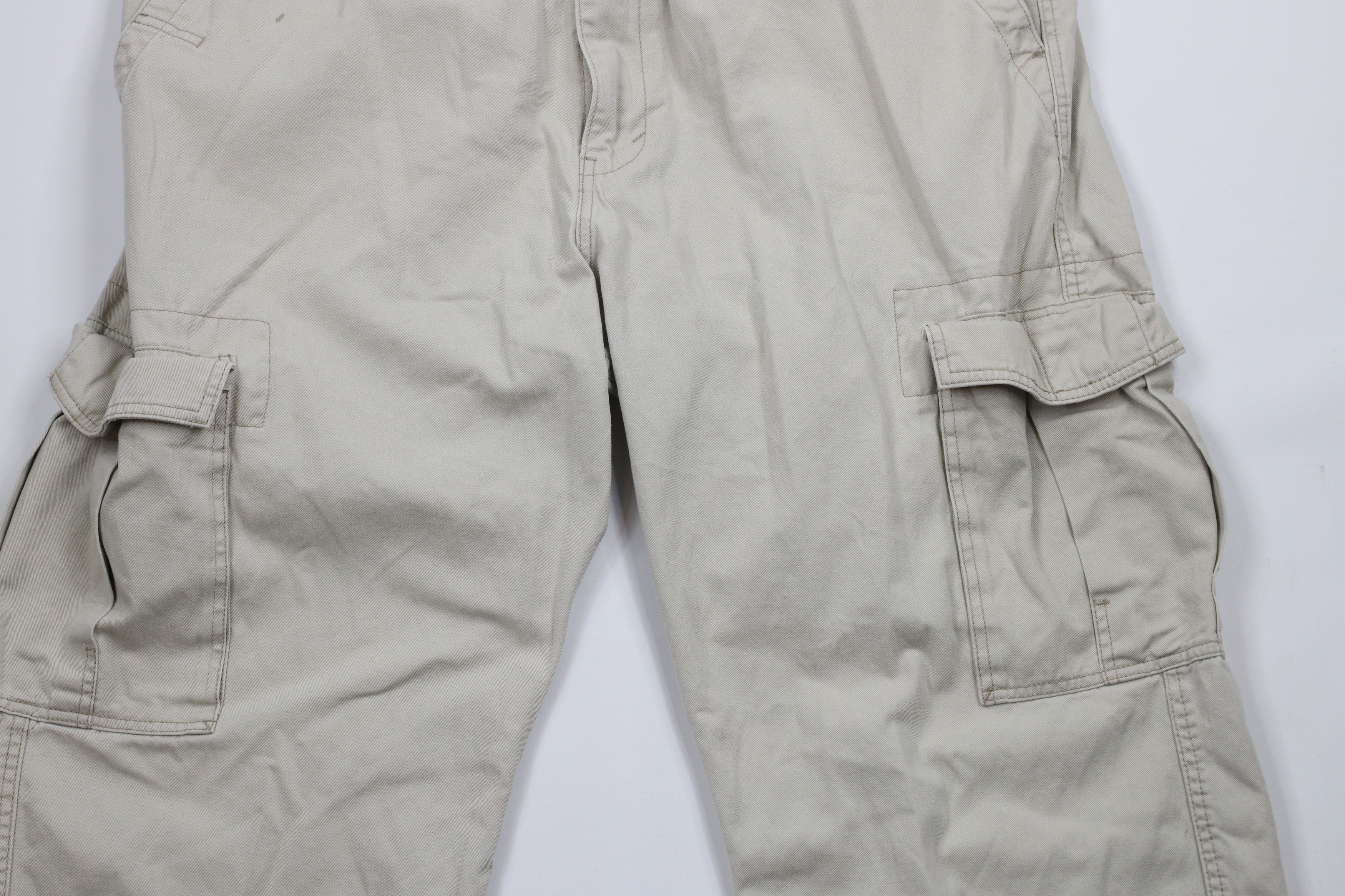 Levi's × Vintage Vintage Y2K Levis Loose Fit Wide Leg Cargo Chino Pants Beige Size US 42 / EU 58 - 3 Thumbnail