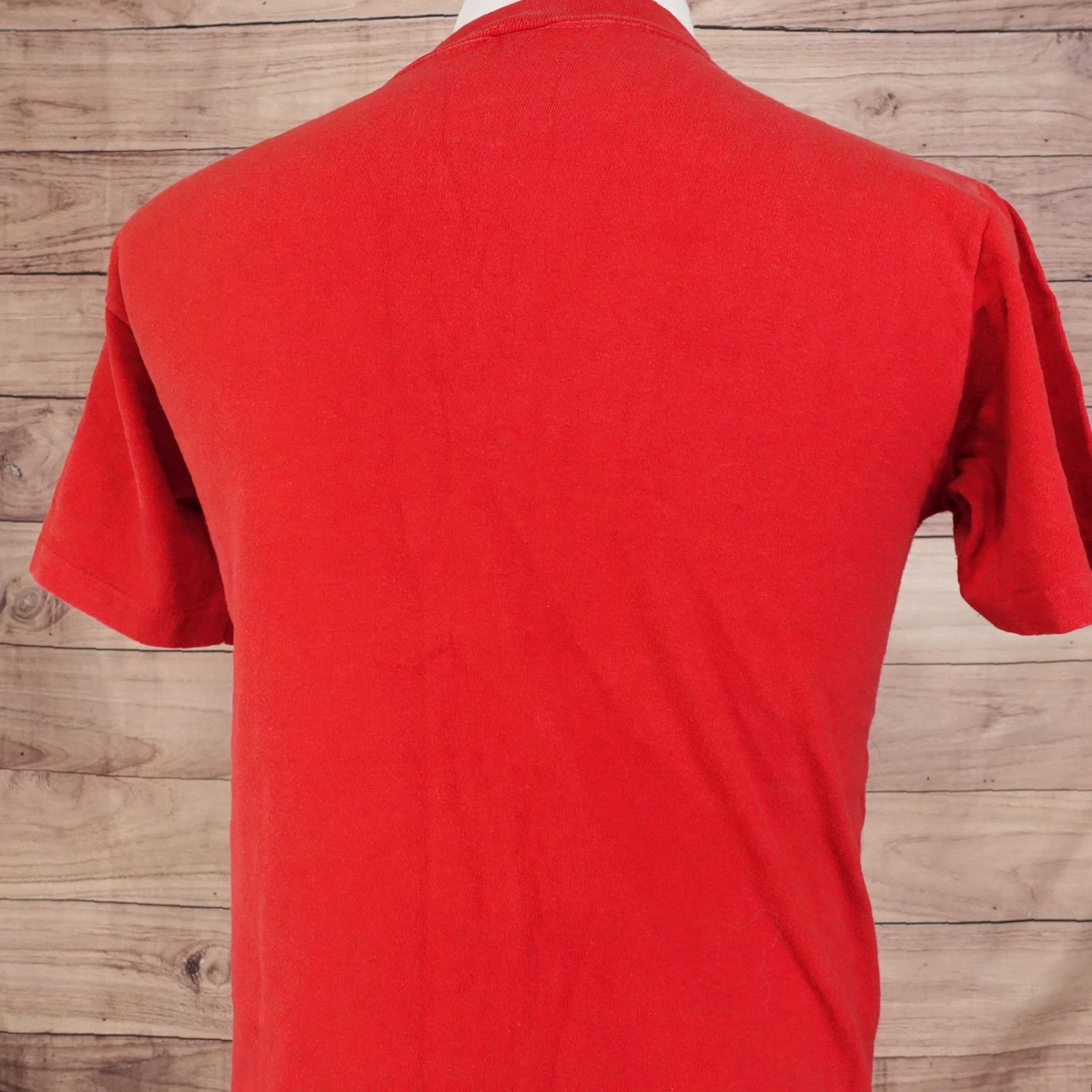 Vintage VINTAGE Sportswear Red T-Shirt "No Guts No Glory Go For It" 80s Single Stitch Adult Medium Mens Size US M / EU 48-50 / 2 - 7 Thumbnail