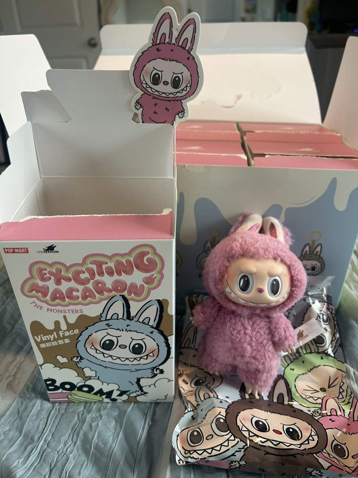 POP MART × Streetwear Labubu Exciting Macaron Lychee Berry