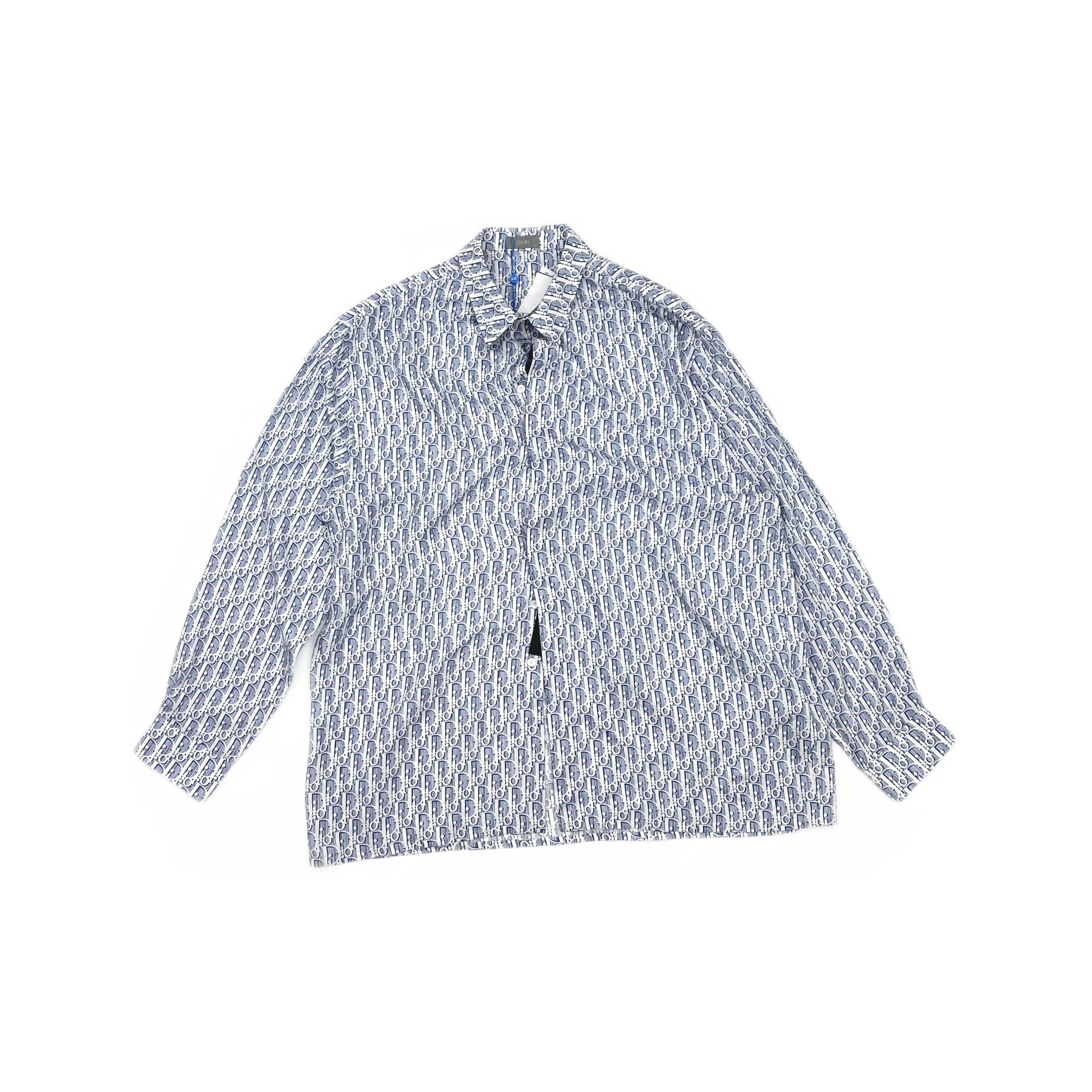 Dior Dior Oblique Silk Shirt Size L Size US L / EU 52-54 / 3 - 1 Thumbnail