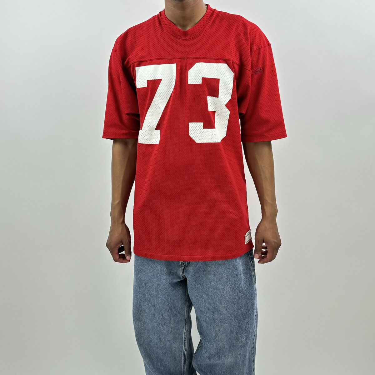 Vintage vintage 70s/80s FOOTBALL UNIVERSITY training practice jersey Size US L / EU 52-54 / 3 - 9 Thumbnail