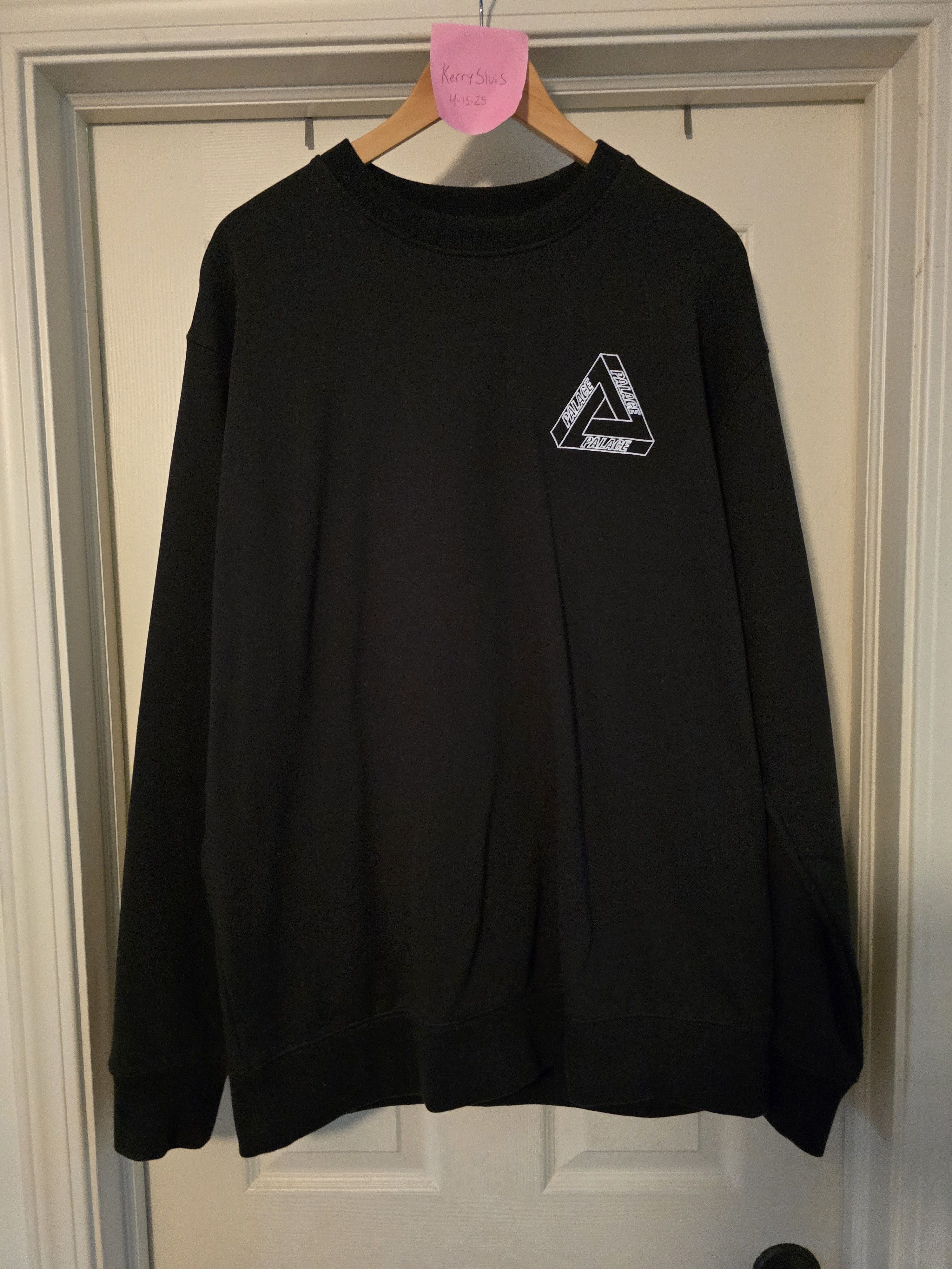 Palace Palace Outline Mit Designer Black Sweatshirt Size US XXL / EU 58 / 5 - 2 Thumbnail