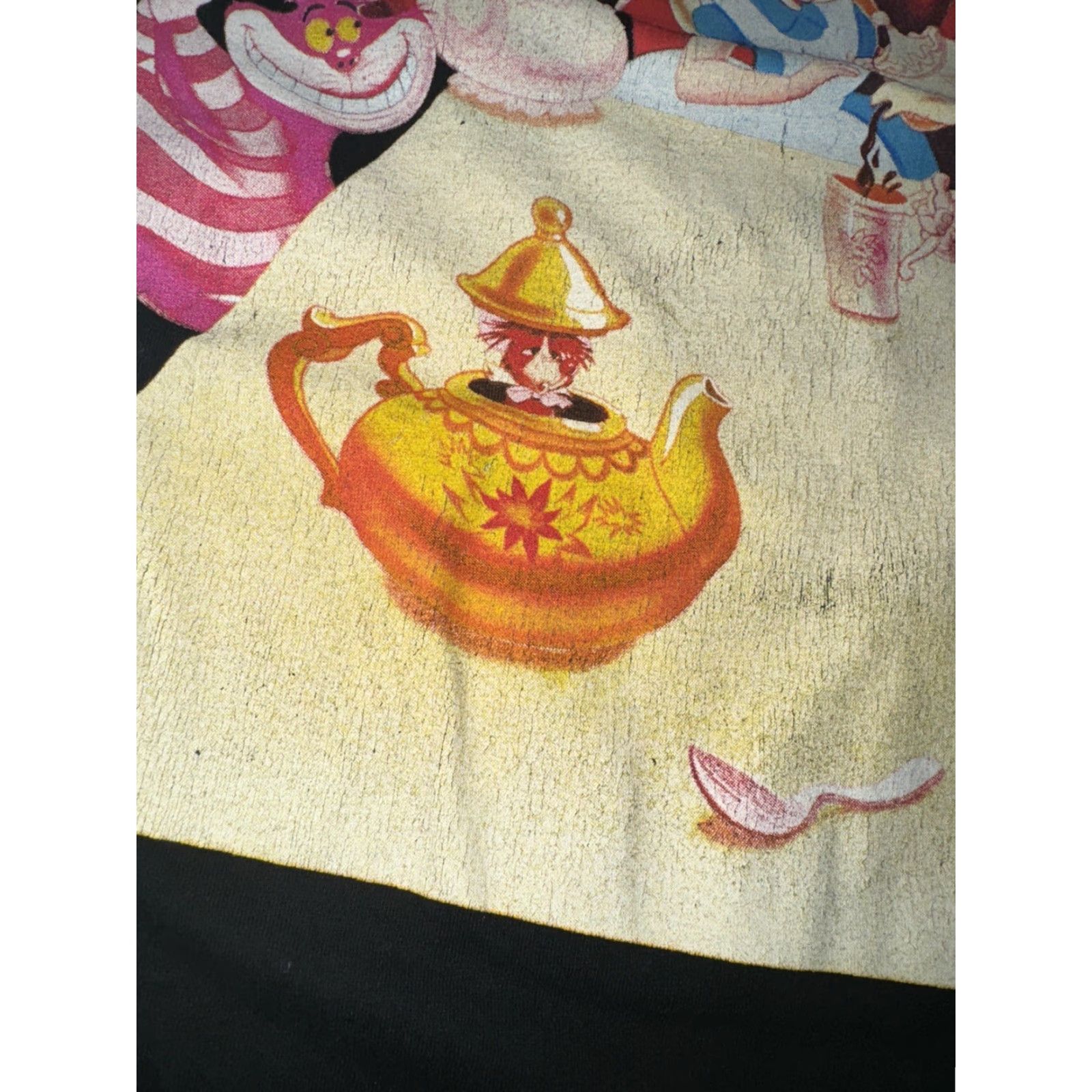 Disney Disney T-Shirt Men XL Black Alice And Wonderland Tea Party 22x27 Size US XL / EU 56 / 4 - 3 Thumbnail