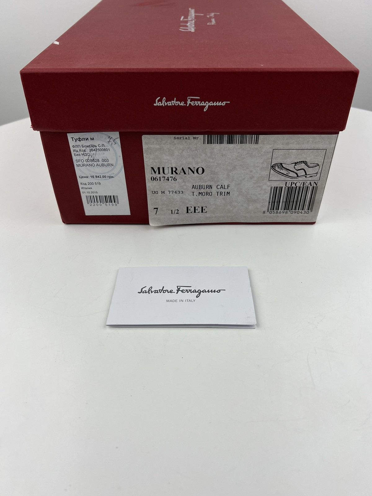 Salvatore Ferragamo SALVATORE FERRAGAMO Derby Leather Shoes MURANO Perforated Size US 8.5 / EU 41-42 - 15 Thumbnail