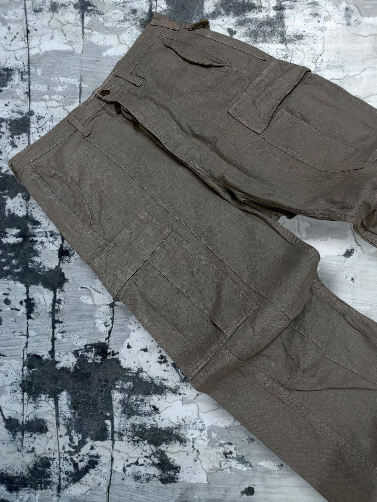 Japanese Brand Vintage 1990s Japan Designer Slowgun Tactical Cargo Pant Size US 30 / EU 46 - 8 Thumbnail