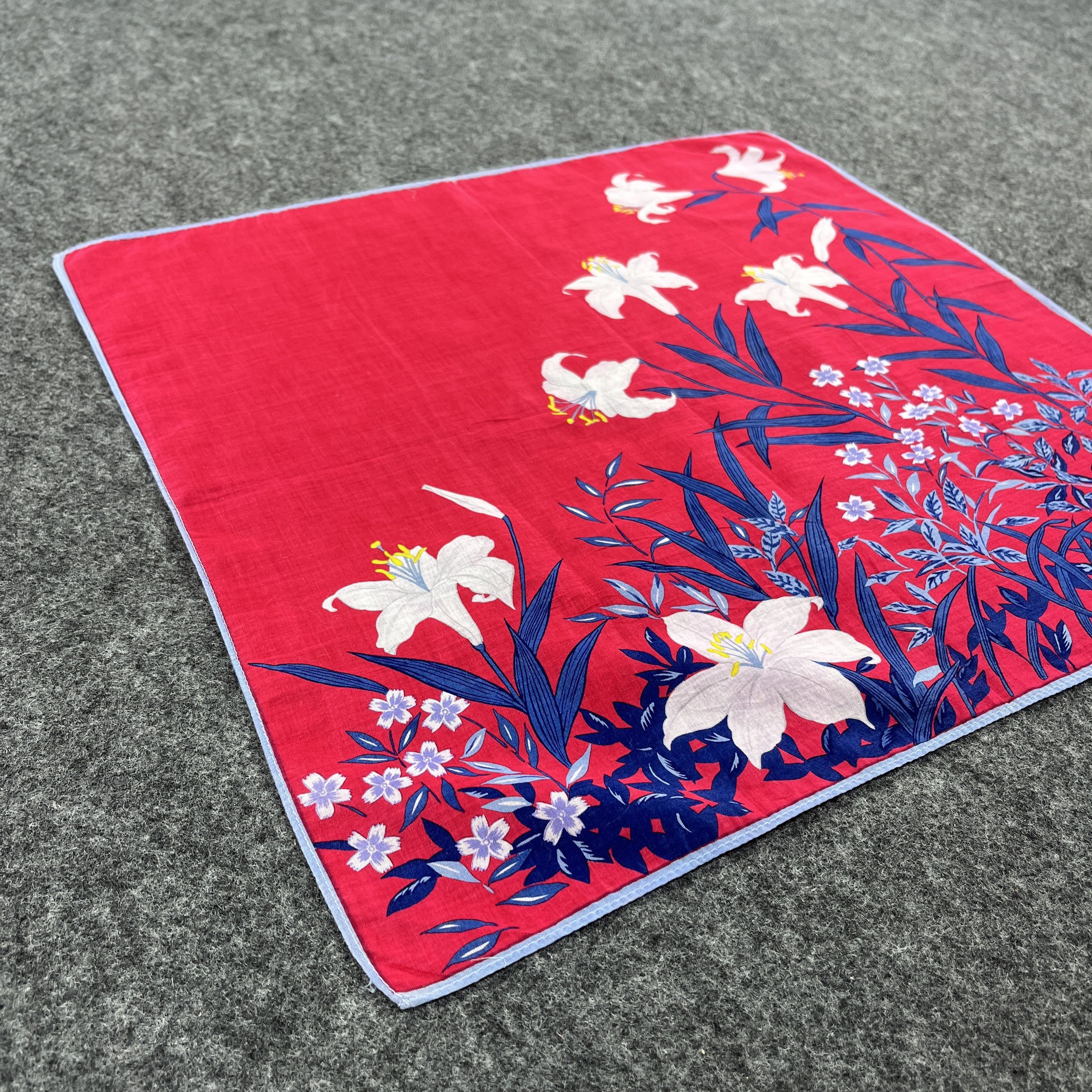 Japanese Brand Vintage Hanae Mori Bandana / Handkerchief / Neckerchief B024 Size ONE SIZE - 6 Thumbnail