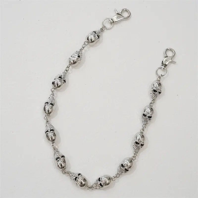 Jewelry Waist Key Chain Skull Head Metal Vintage Size ONE SIZE - 5 Thumbnail