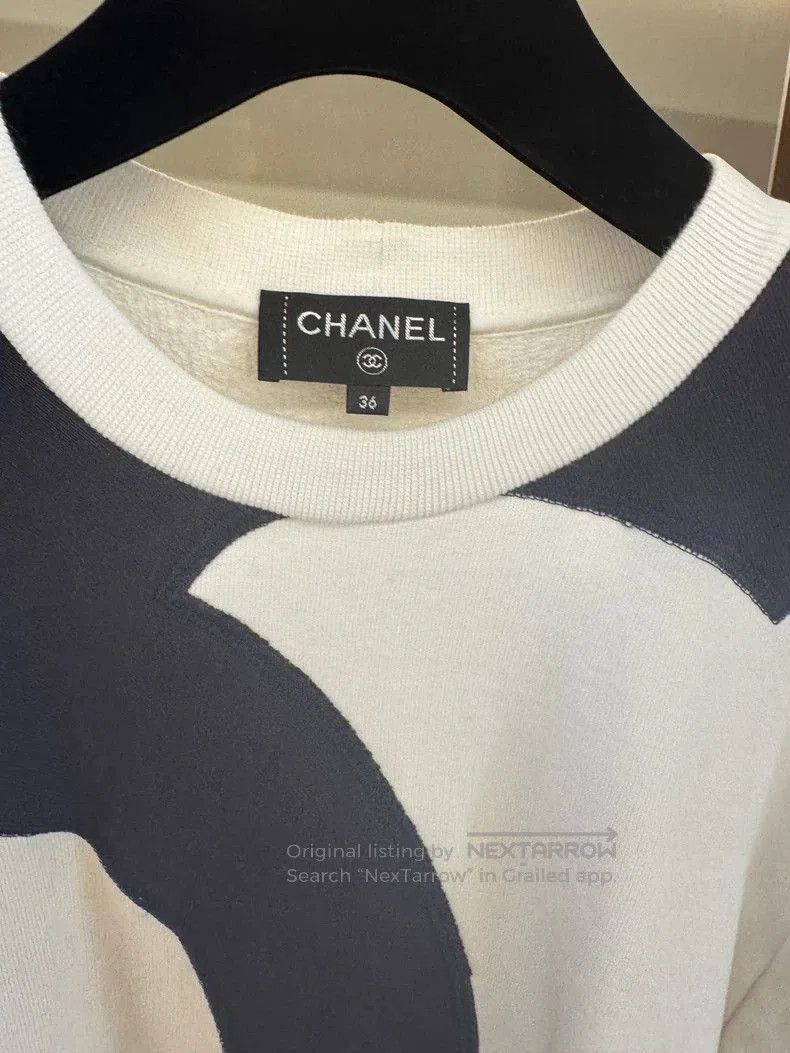 Chanel CHANEL CC Logo Colorblock Sweatshirt. Size US M / EU 48-50 / 2 - 2 Thumbnail