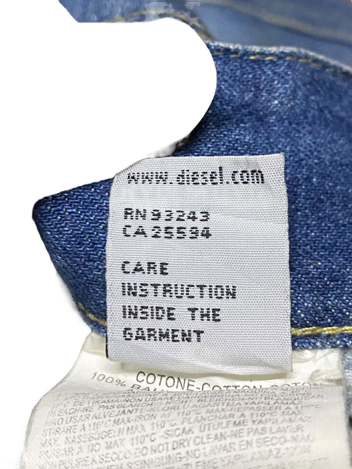 Tornado Mart Vintage Diesel Faded Wash Flare Style Jeans Size US 30 / EU 46 - 16 Thumbnail