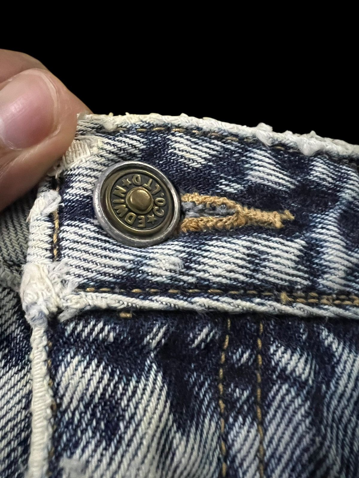 If Six Was Nine Vintage 80’s Edwin United Kingdom Acid Wash Carrot Pattern Size US 29 - 9 Thumbnail