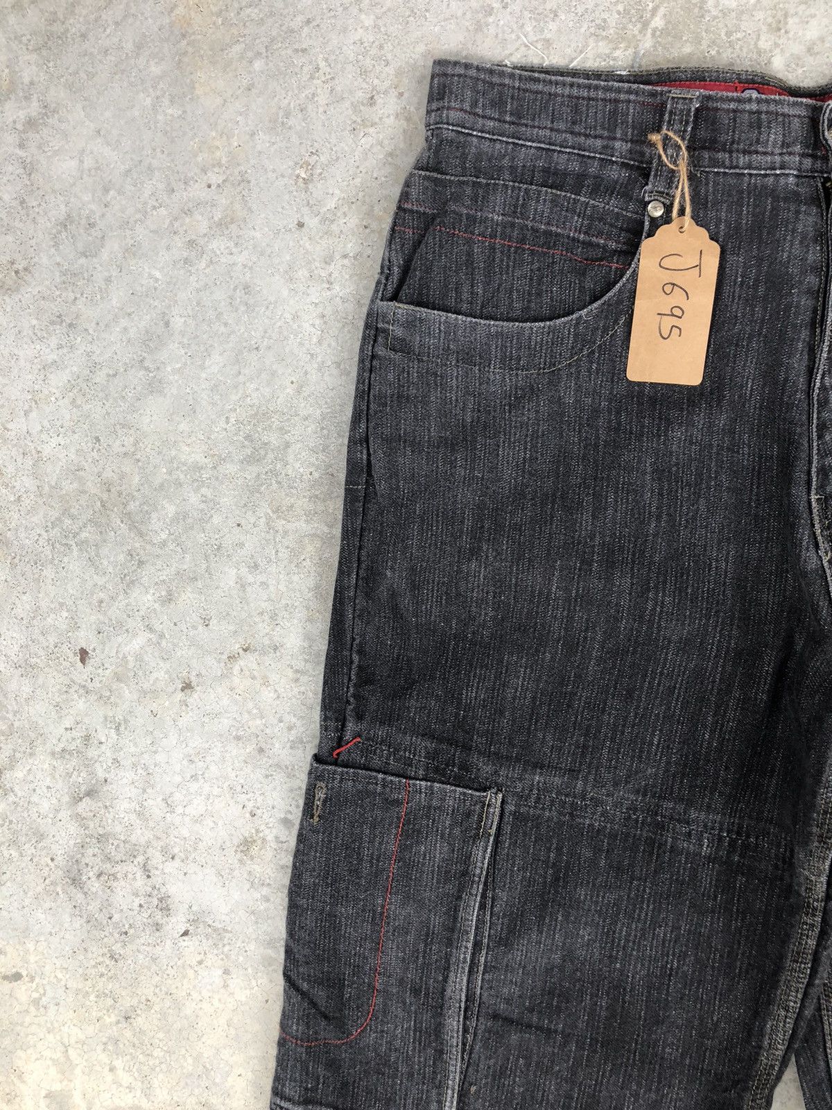 Vintage Japanese Soul Baggy Jeans Embroidered Jeans Hip Hop Cargo Size US 34 / EU 50 - 4 Thumbnail