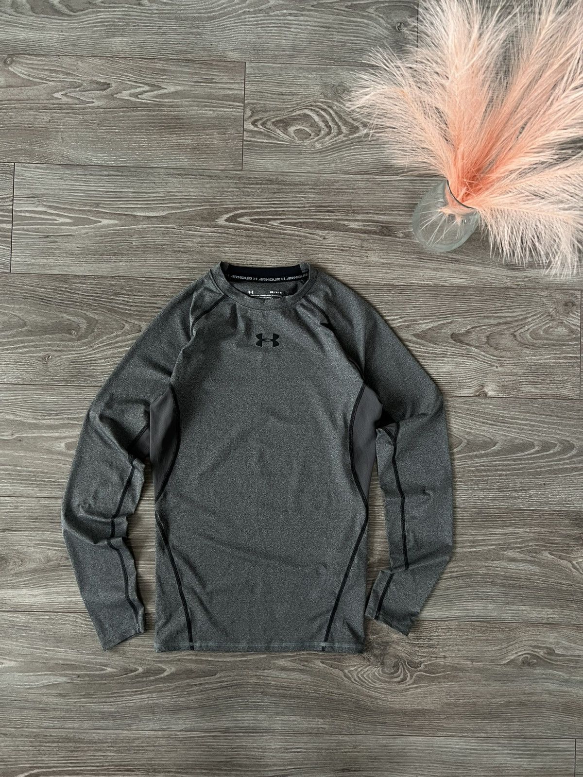 Other × Under Armour Under Armour Central Logo Onix Compression Heatgear Long Tee Size US M / EU 48-50 / 2 - 1 Thumbnail