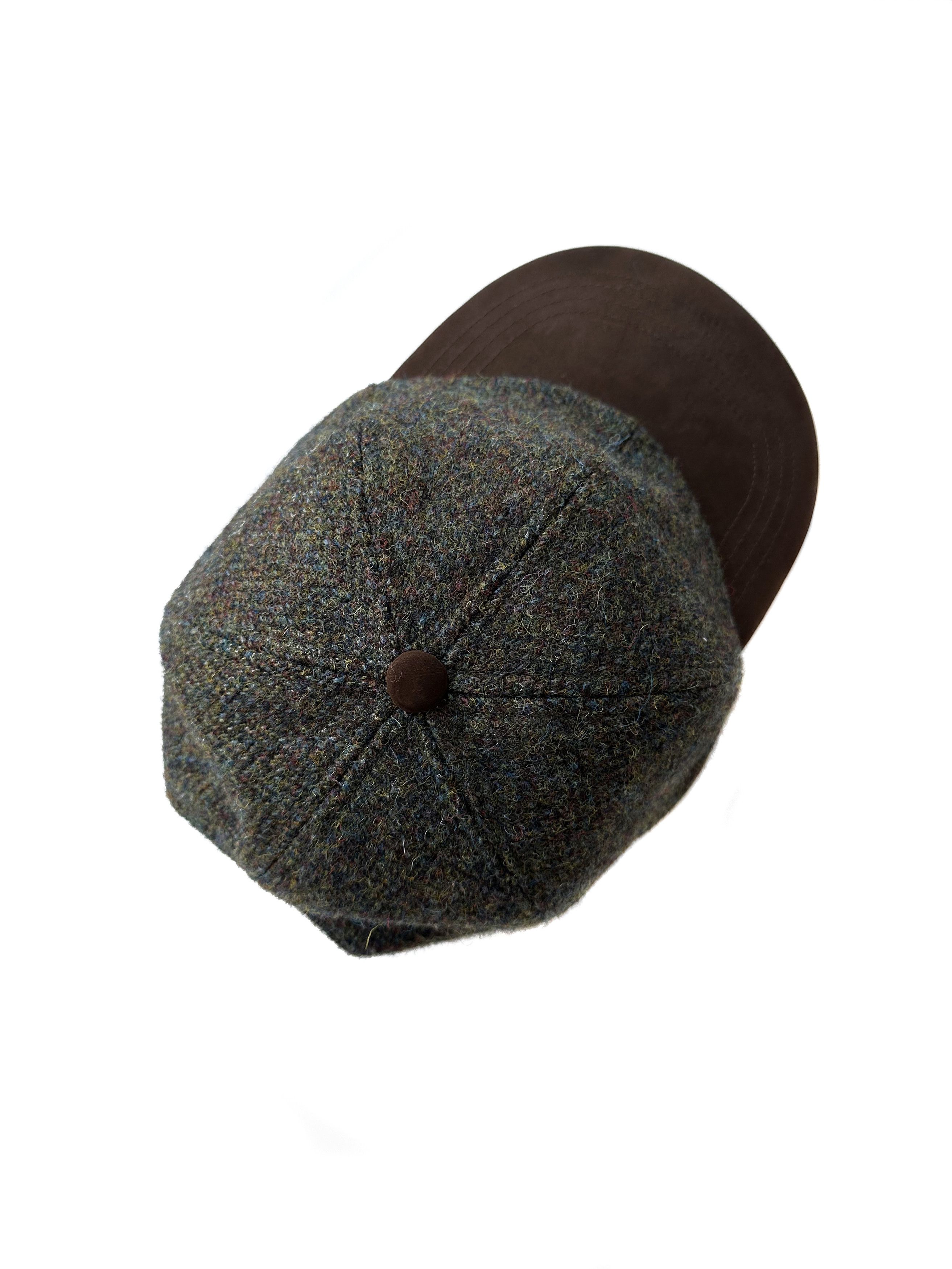 Harris Tweed Harris Tweed melange green cap Size ONE SIZE - 5 Thumbnail