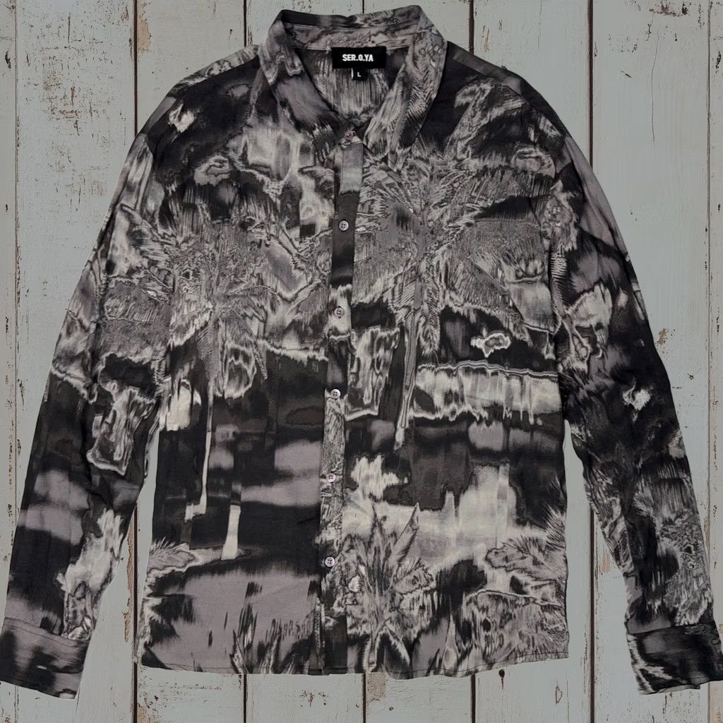 SER.O.YA Ser.O.Ya Denim Shirt Mens Size L Black Long Sleeve Button Up Designer Marcus Size US L / EU 52-54 / 3 - 1 Thumbnail