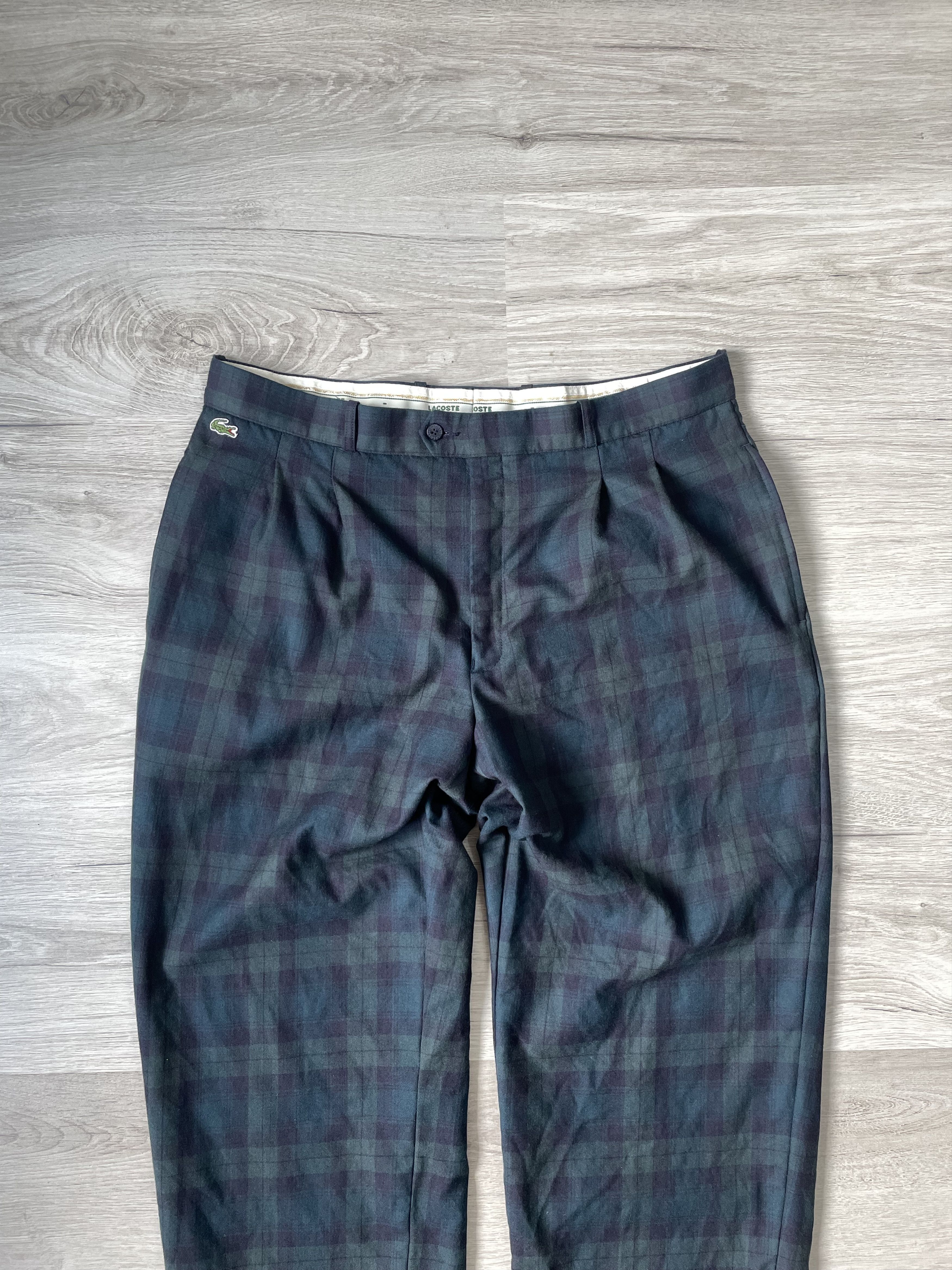 Lacoste × Vintage MENS CASUAL RARE CLASSIC PANTS LACOSTE Size US 36 / EU 52 - 3 Thumbnail