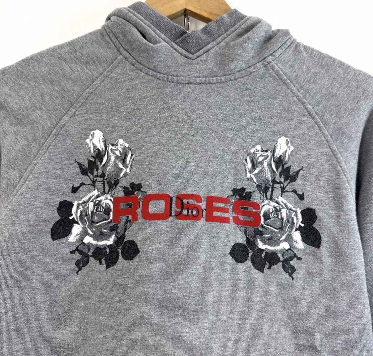 Dior DIOR Grey Rose Letter Print Hoodie K12 Size XS / US 0-2 / IT 36-38 - 3 Thumbnail