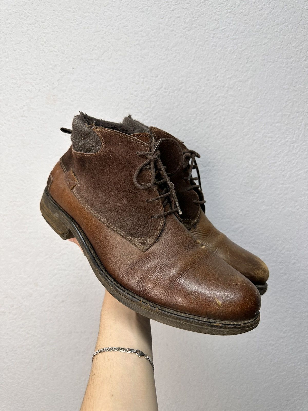 RARE RRL LEATHER BOOTS WESTERN USA RALPH LAUREN AS 98 JAPAN
