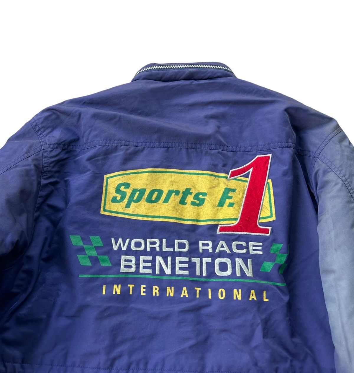 Vintage Sunfaded Benetton formula 1 racing team jacket Size US L / EU 52-54 / 3 - 3 Thumbnail