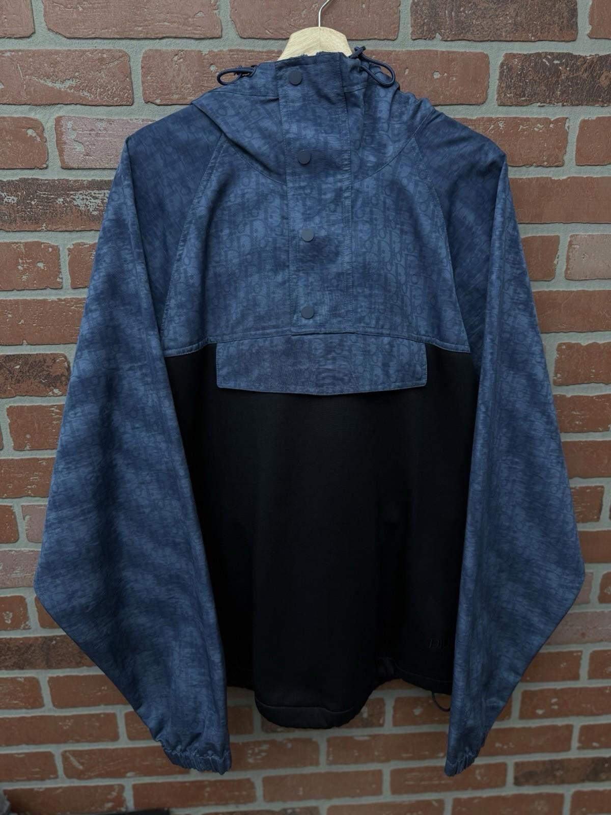 Dior Dior Hooded Anorak Windbreaker Jacket Blue Black Size 3XL Size US XXL / EU 58 / 5 - 1 Thumbnail