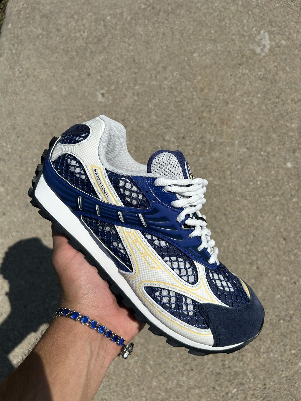 Bottega Veneta BRAND NEW BOTTEGA VENETA ORBIT SNEAKERS blue yellow