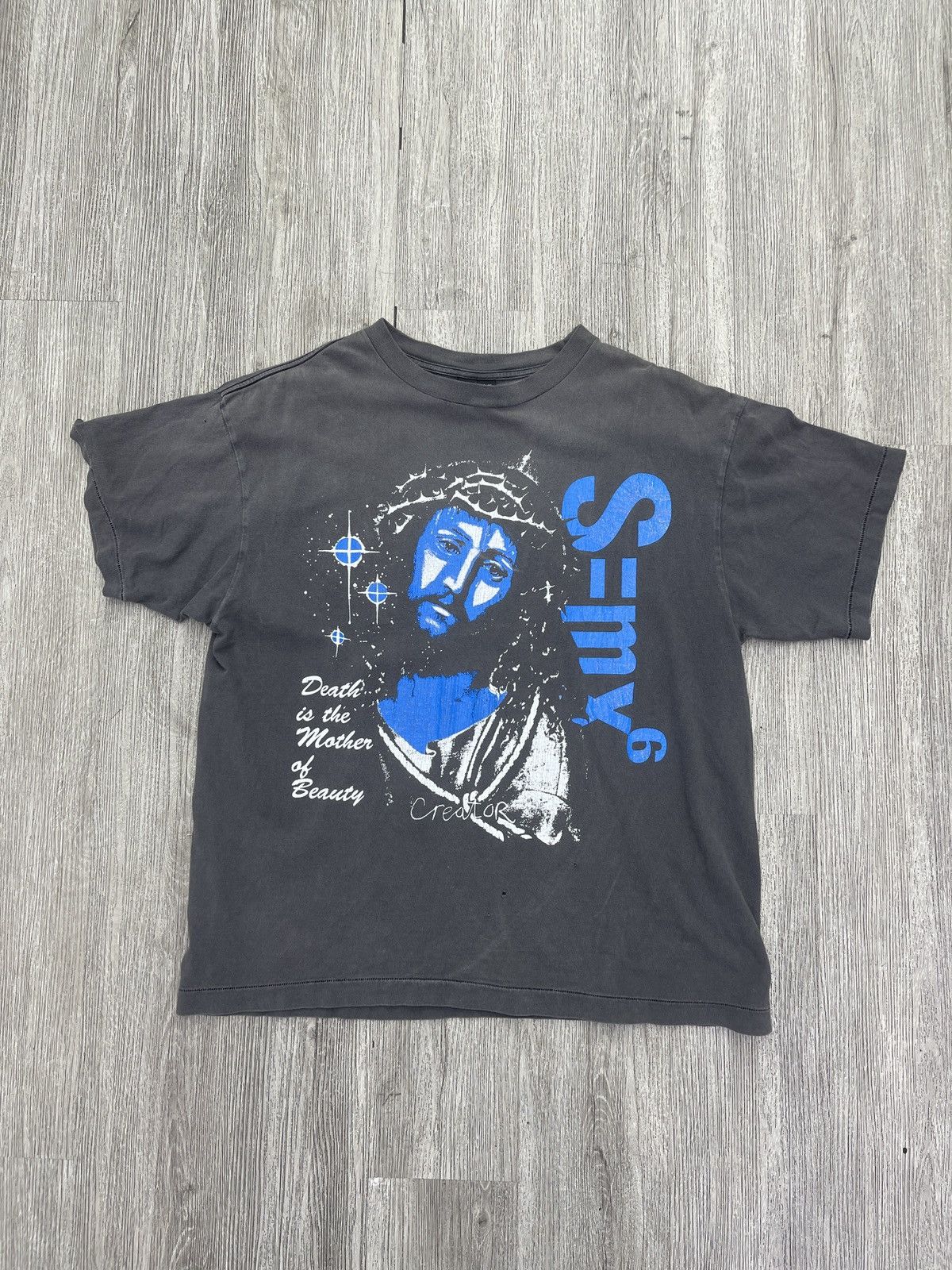 Saint Michael Saint Michael jesus Christ tee black/ blue Size US XL / EU 56 / 4 - 1 Thumbnail