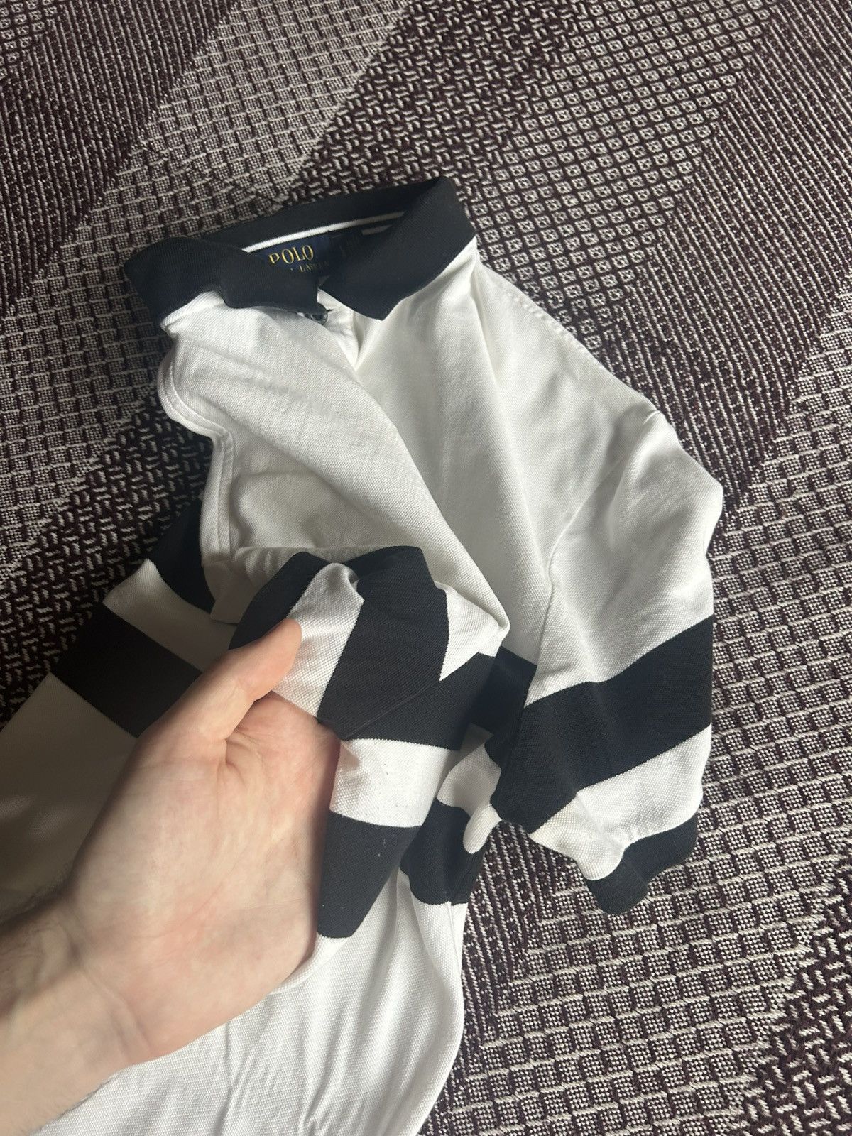 Polo Ralph Lauren Polo Ralph Lauren Polo Shirt Large White 3 Striped Logo Size US L / EU 52-54 / 3 - 11 Thumbnail