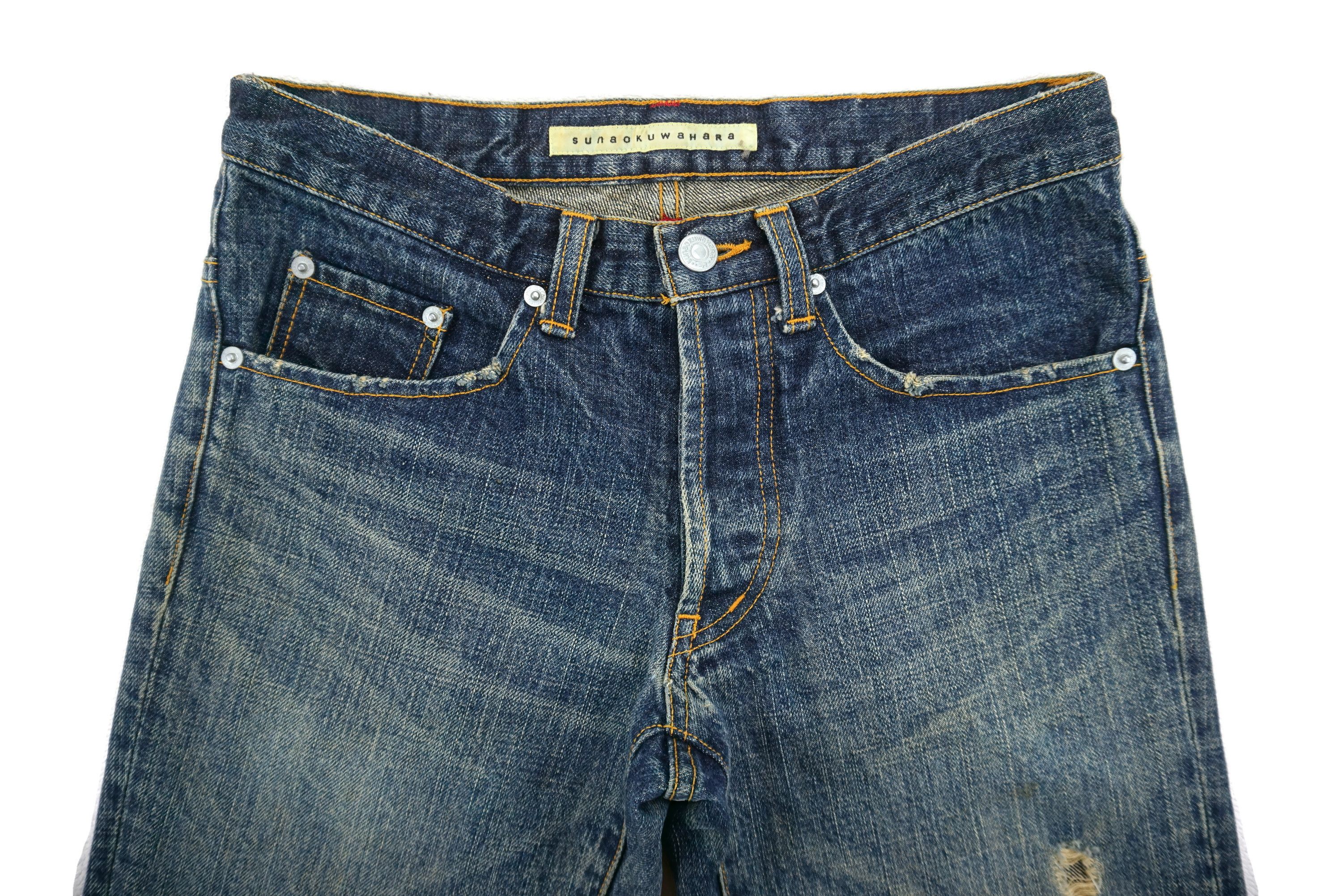 Japanese Brand Sunao Kuwahara Jeans W30xL29.5 Low-Rise Straight Leg Denim Size 27" / US 4 / IT 40 - 6 Thumbnail