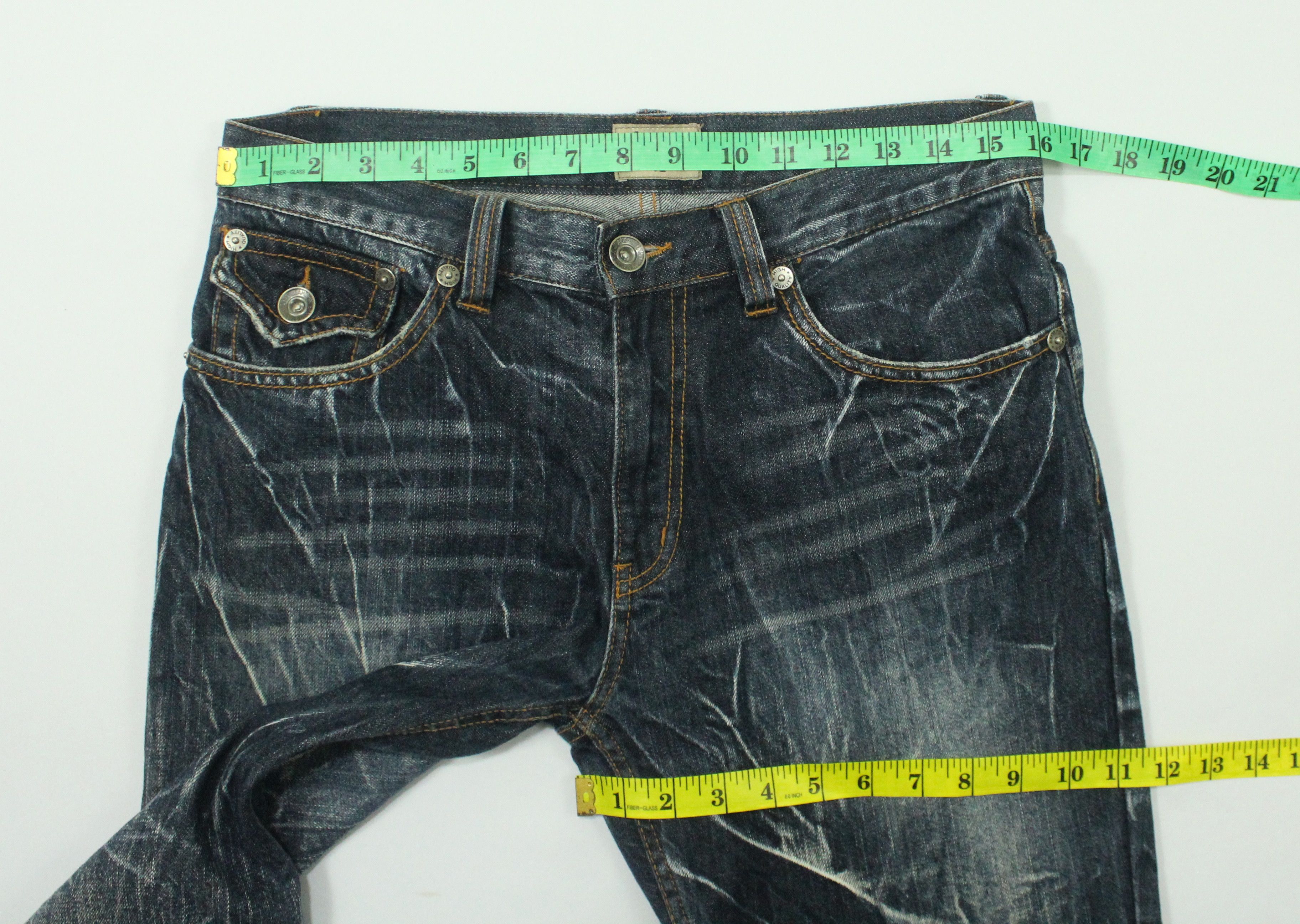 Japanese Brand Flared 🔥 NYLAUS Clothing Denim Spiral Cut Claw Mark Denim Size US 32 / EU 48 - 18 Thumbnail