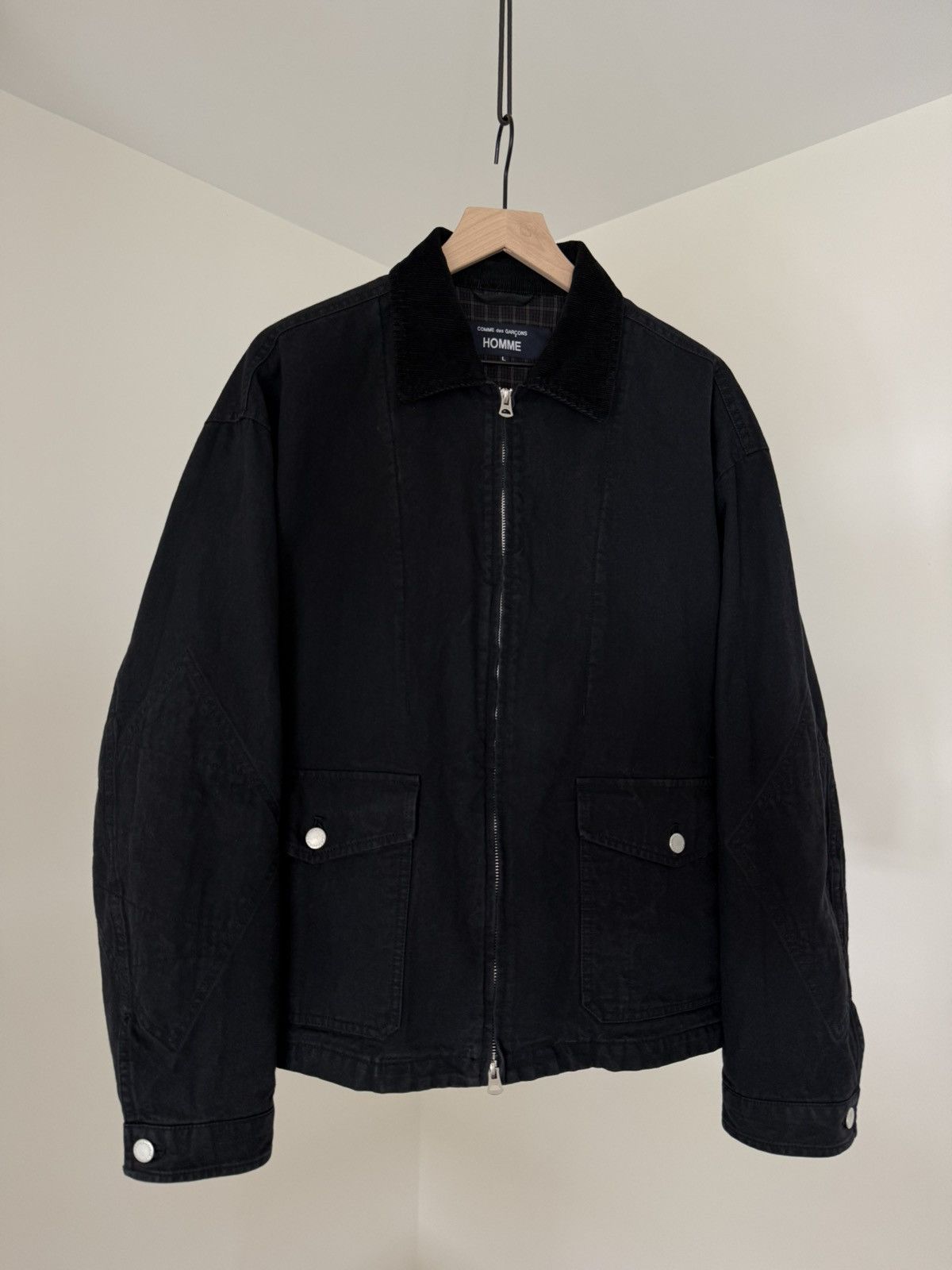 Comme des Garcons Comme des Garçons Homme Garment-Dyed Oxford Jacket Size US L / EU 52-54 / 3 - 3 Thumbnail