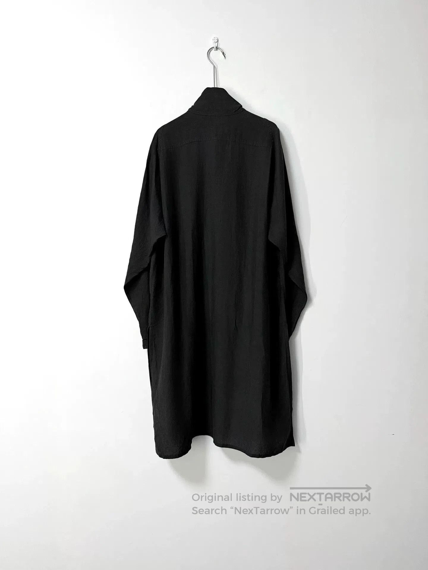 Yohji Yamamoto Yohji Yamamoto Black Long Shirt. Size US M / EU 48-50 / 2 - 2 Thumbnail