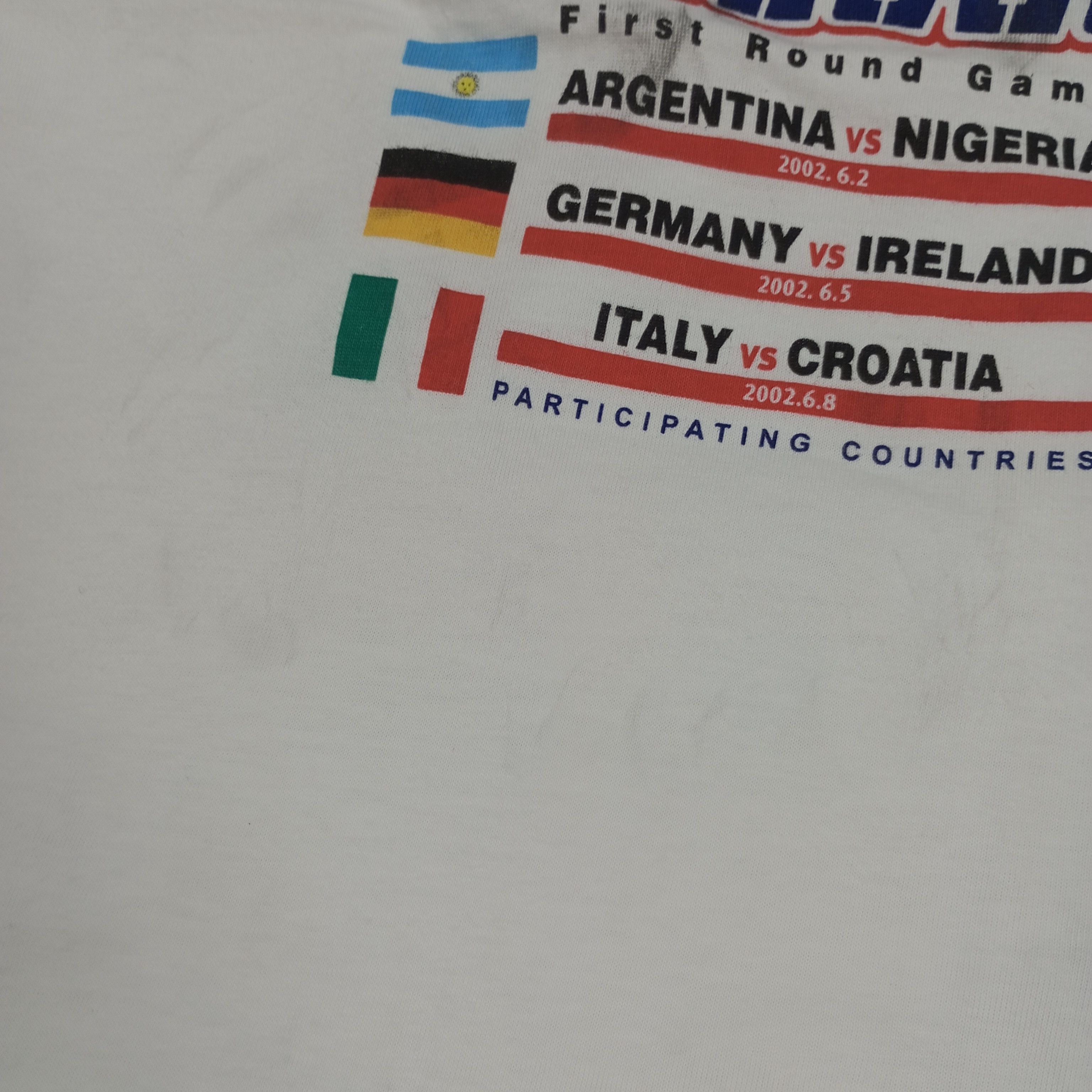 Vintage 2002 Fifa World Cup Korea Japan Promo Style Tshirt Size US L / EU 52-54 / 3 - 8 Thumbnail