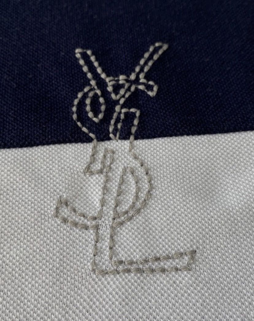 Vintage × Yves Saint Laurent Vintage 90's YSL Yves Saint Laurent Big Logo Polo Shirt Size US XL / EU 56 / 4 - 3 Thumbnail