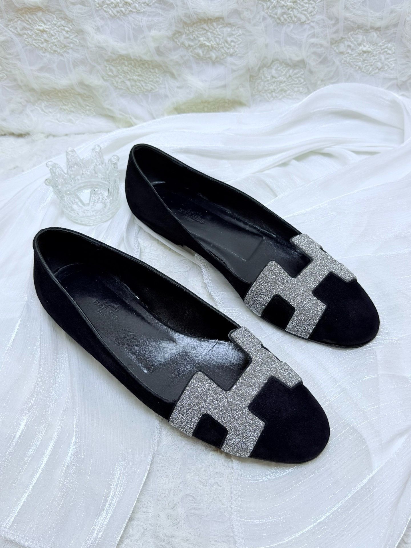 Hermes Hermes Suede Black Lowtop Sneakers us_9 Women Size US 9 / IT 39 - 1 Thumbnail